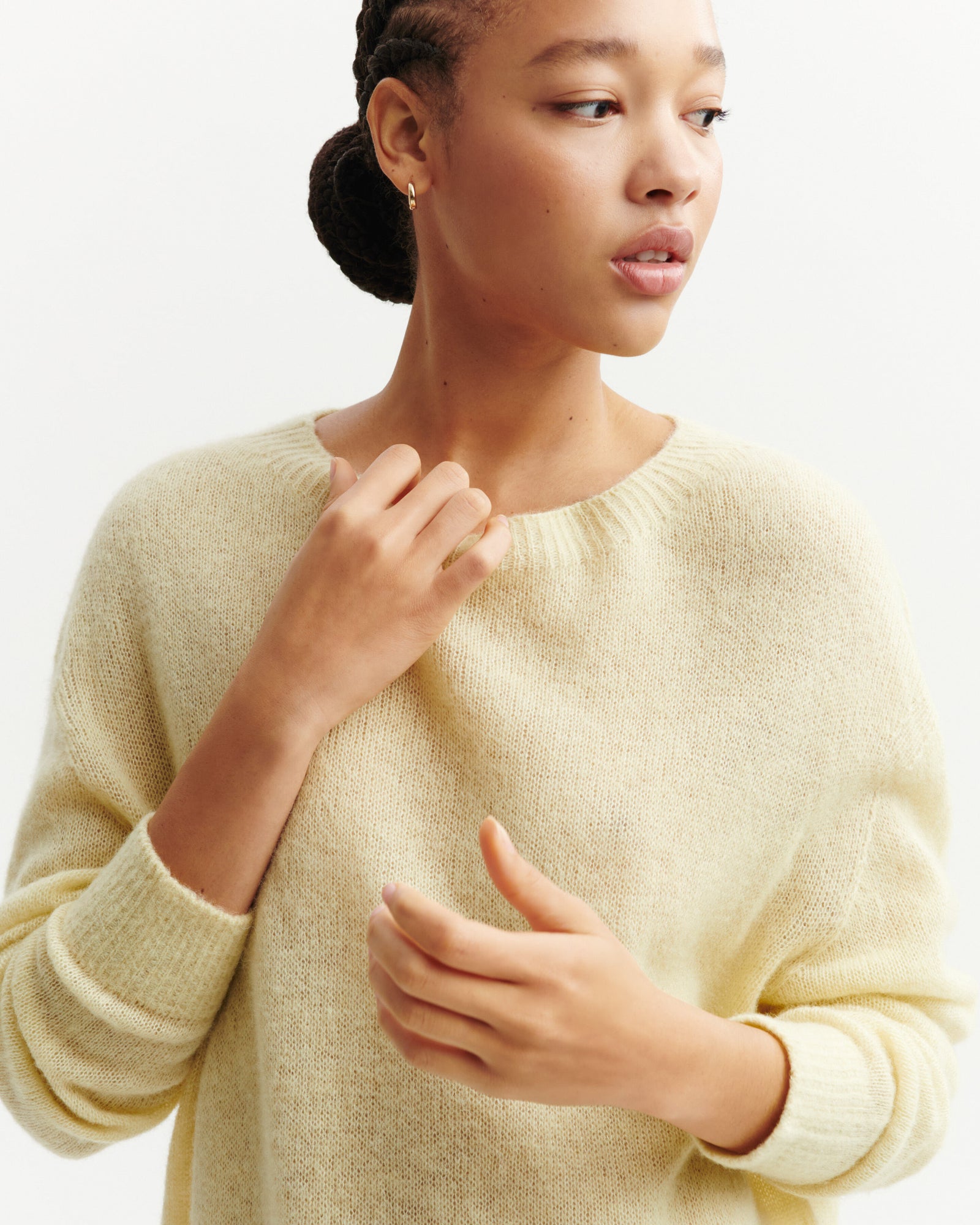 Col rond maille plume-ZESTE-40% : baby alpaga; 32% : soie; 28% : cachemire