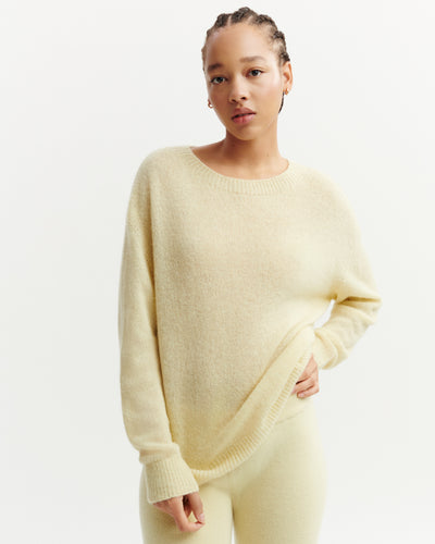 Col rond maille plume-ZESTE-40% : baby alpaga; 32% : soie; 28% : cachemire