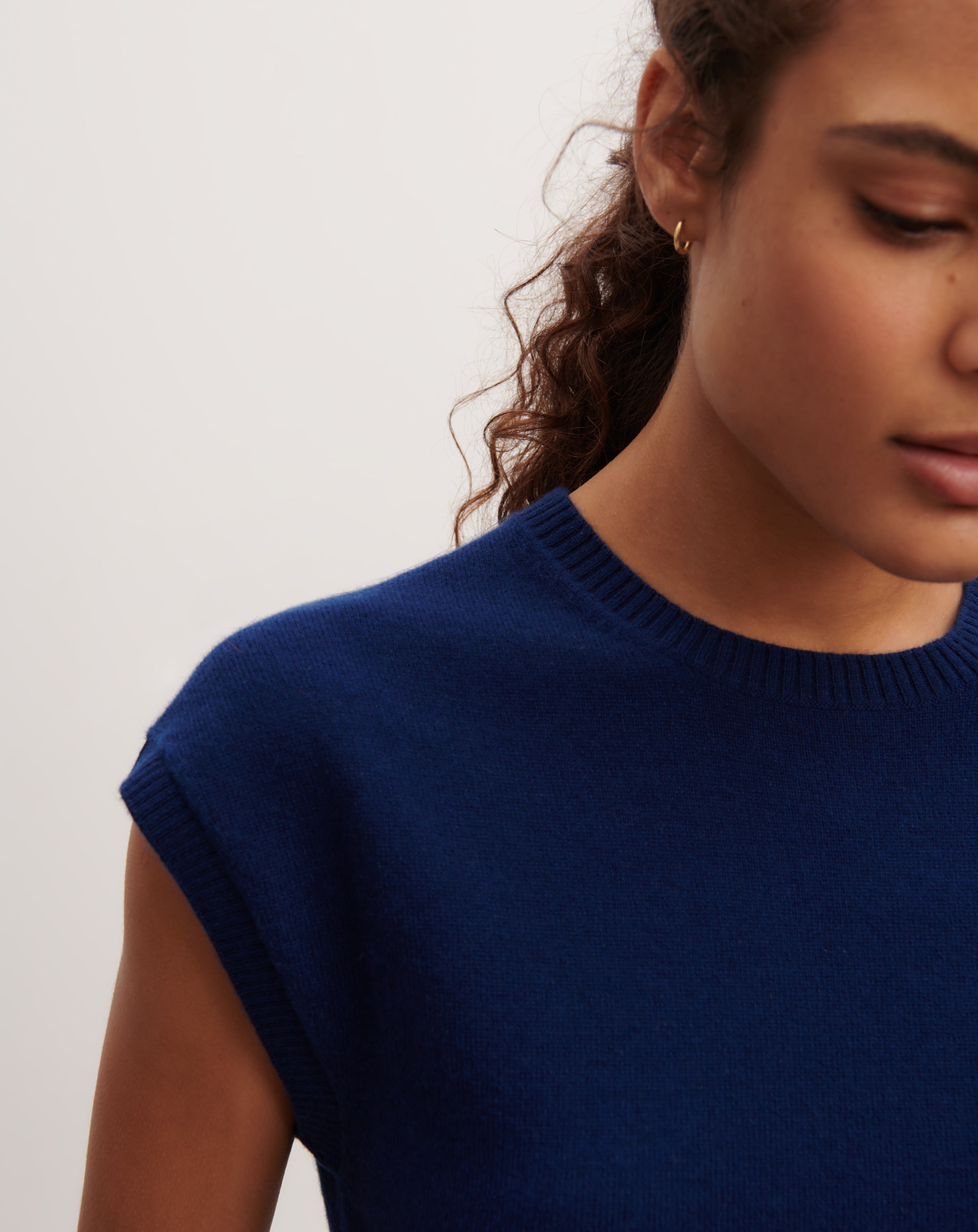 Pull à petites manches-AMIRAL-100% cachemire