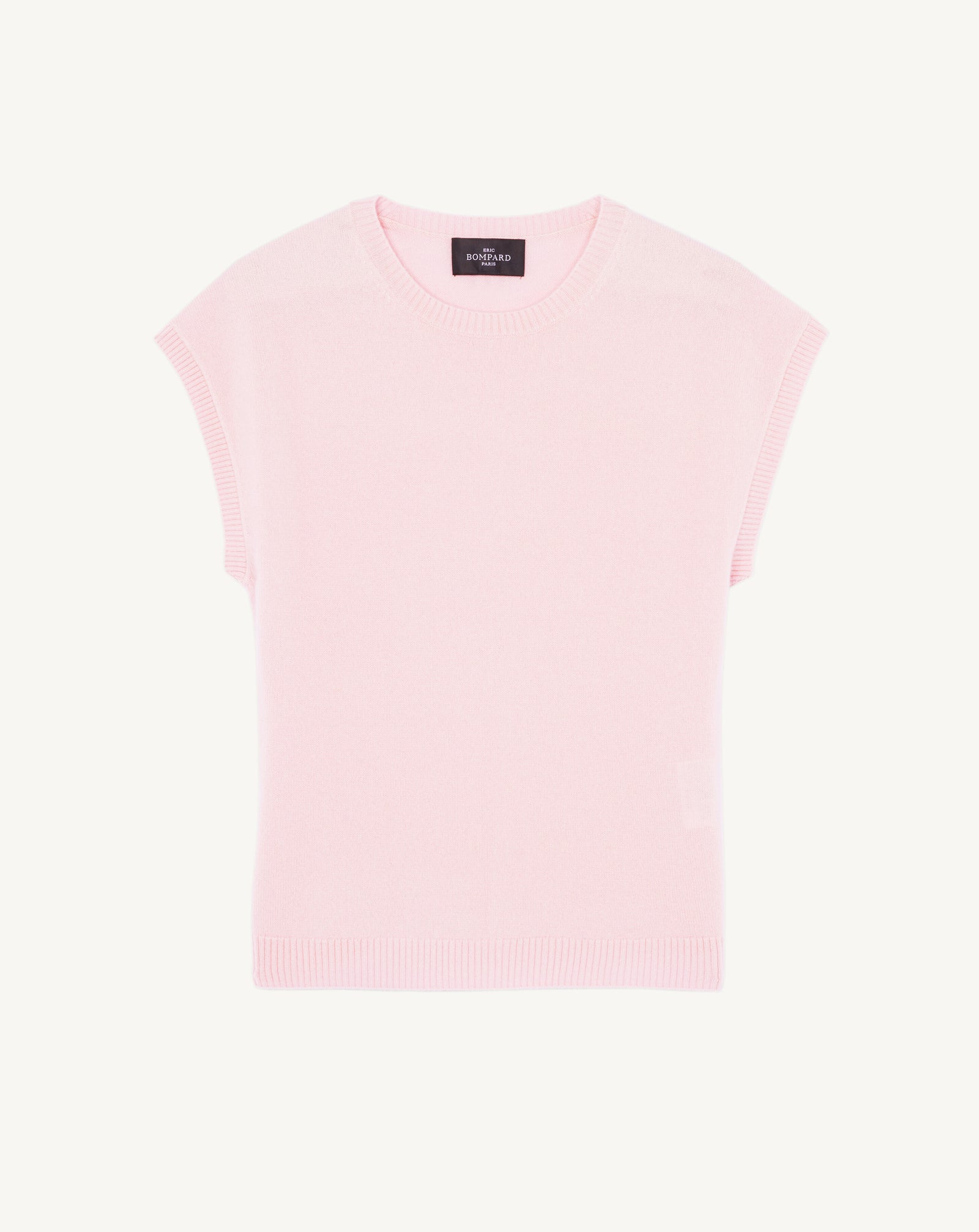 Pull à petites manches-CERISIER-100% cachemire