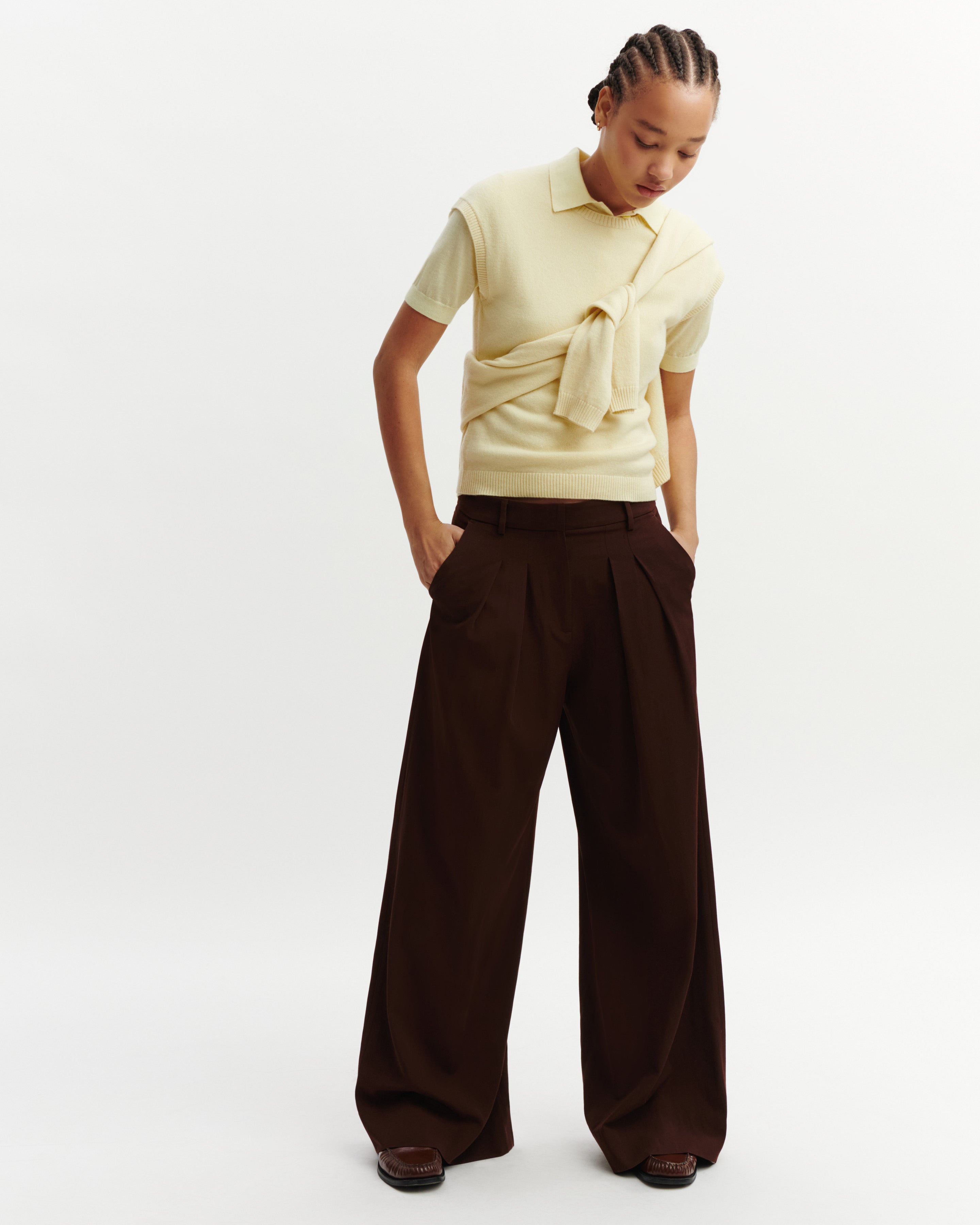 Pull à petites manches-ZESTE-100% cachemire