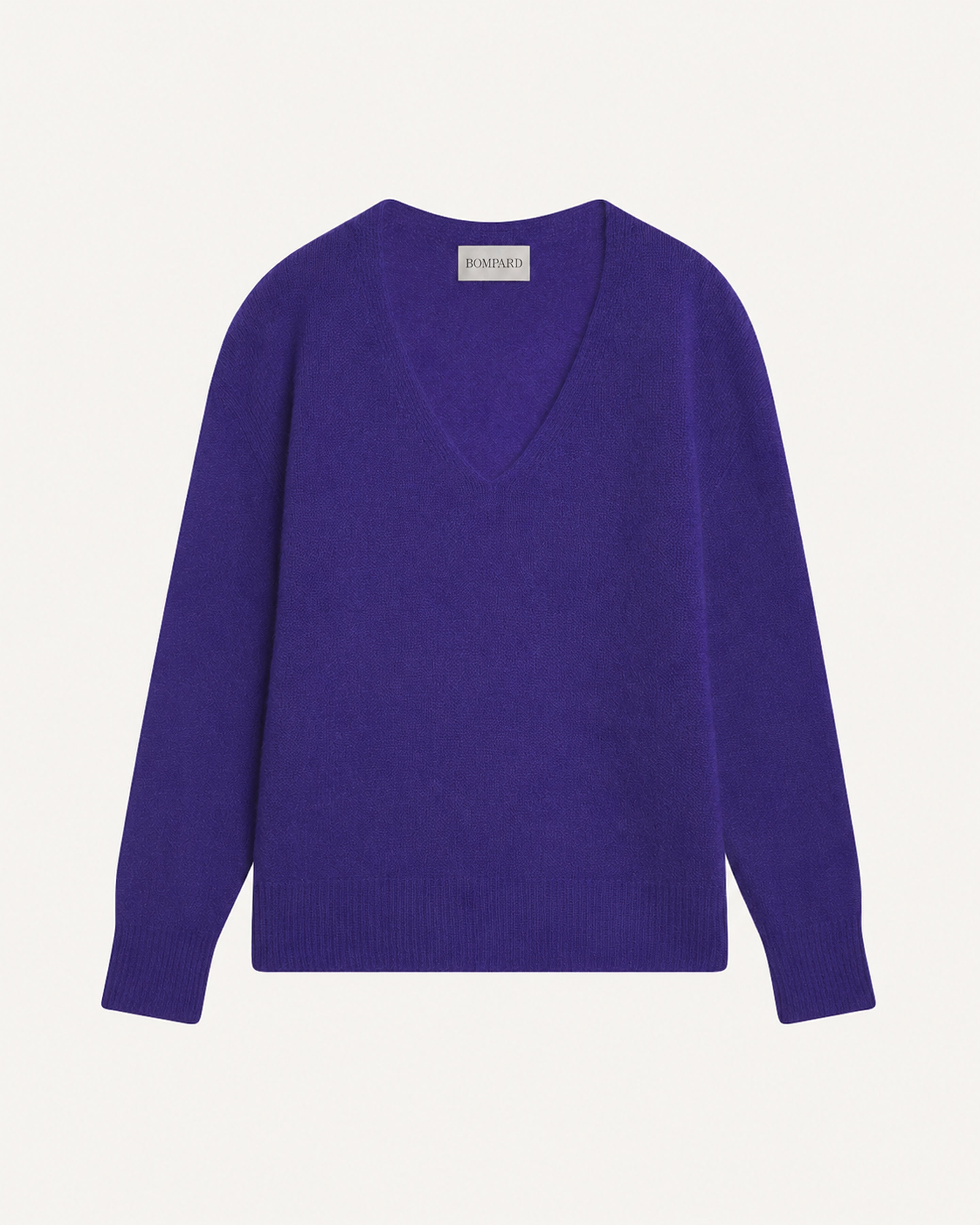 Col V oversized plume-ULTRAVIOLET-40% : baby alpaga; 32% : soie; 28% : cachemire