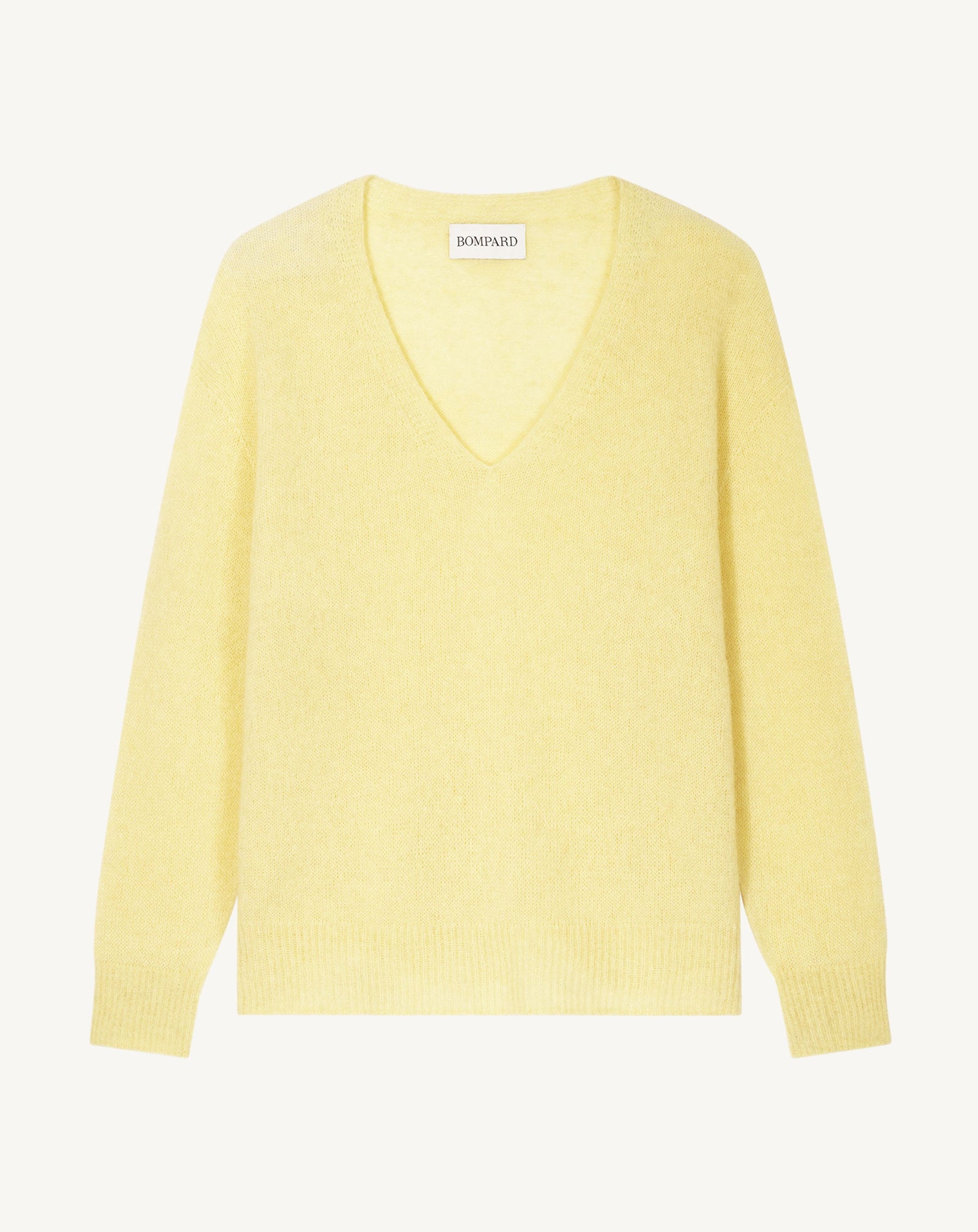 Col V maille plume-ZESTE-40% : baby alpaga; 32% : soie; 28% : cachemire