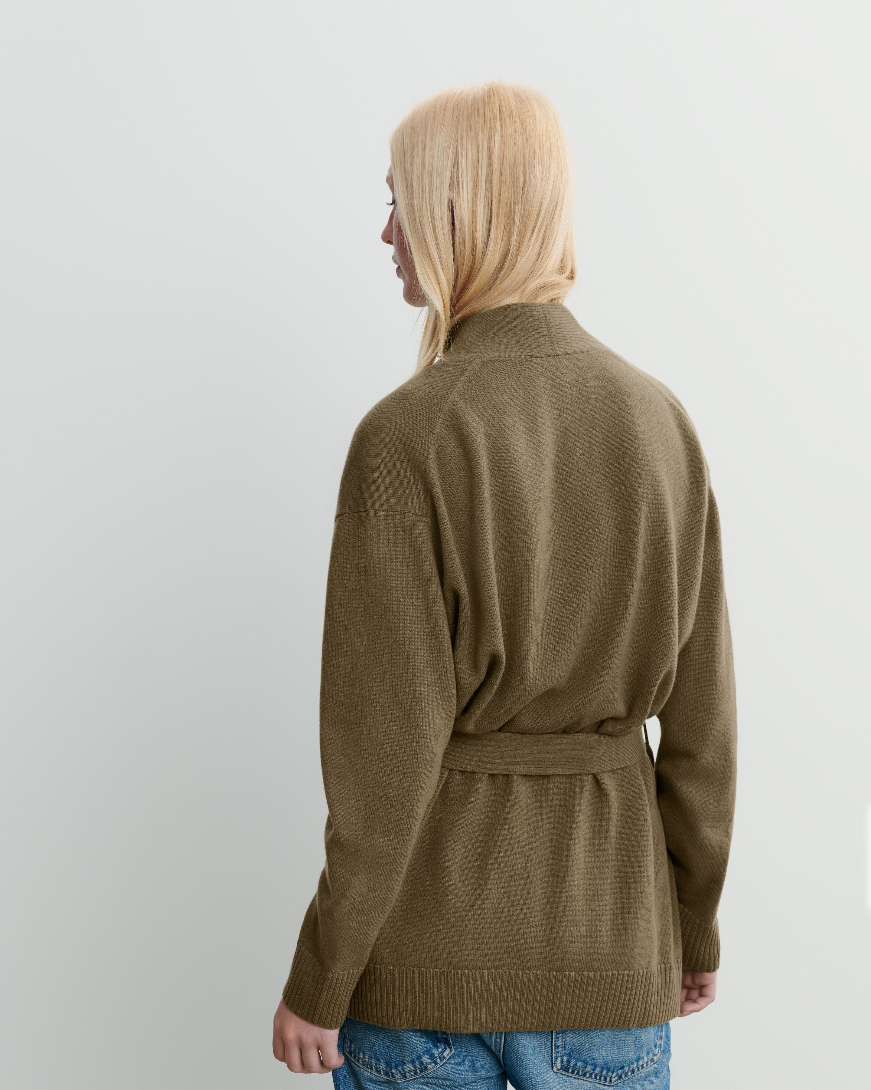 Veste cosy ceinturée-BRONZE-100% cachemire