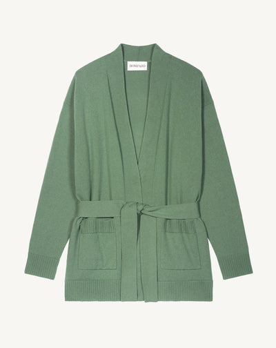 Veste cosy ceinturée-JADE-100% cachemire