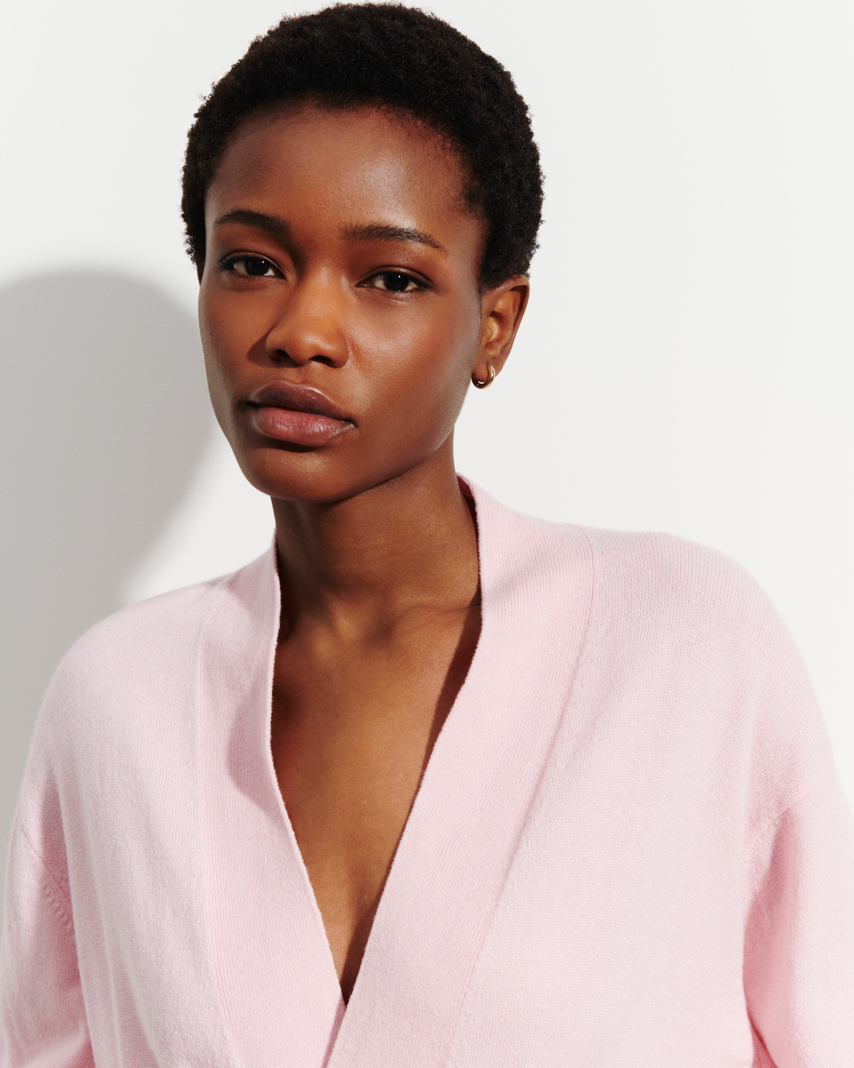 Veste cosy ceinturée-SAKURA-100% cachemire