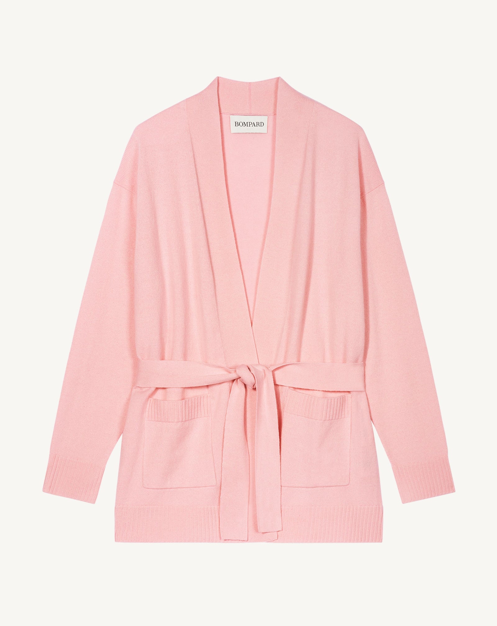 Veste cosy ceinturée-SAKURA-100% cachemire