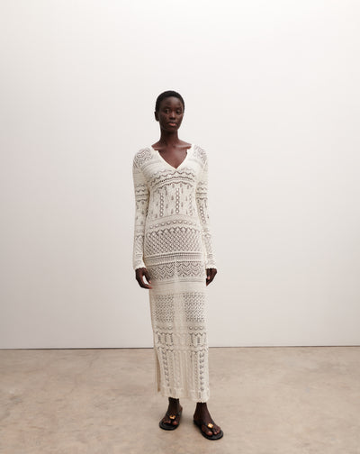 Robe tunique pointelle-PANNA-100% coton