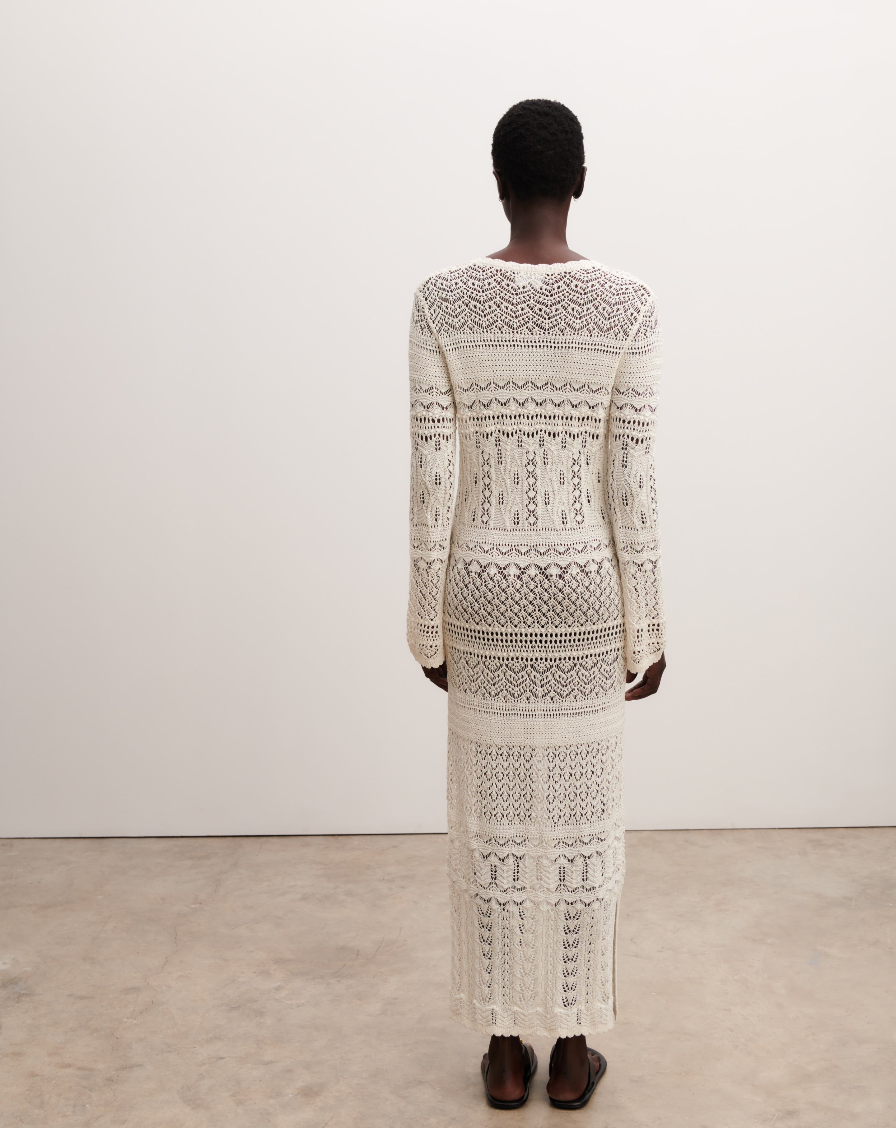 Robe tunique pointelle-PANNA-100% coton