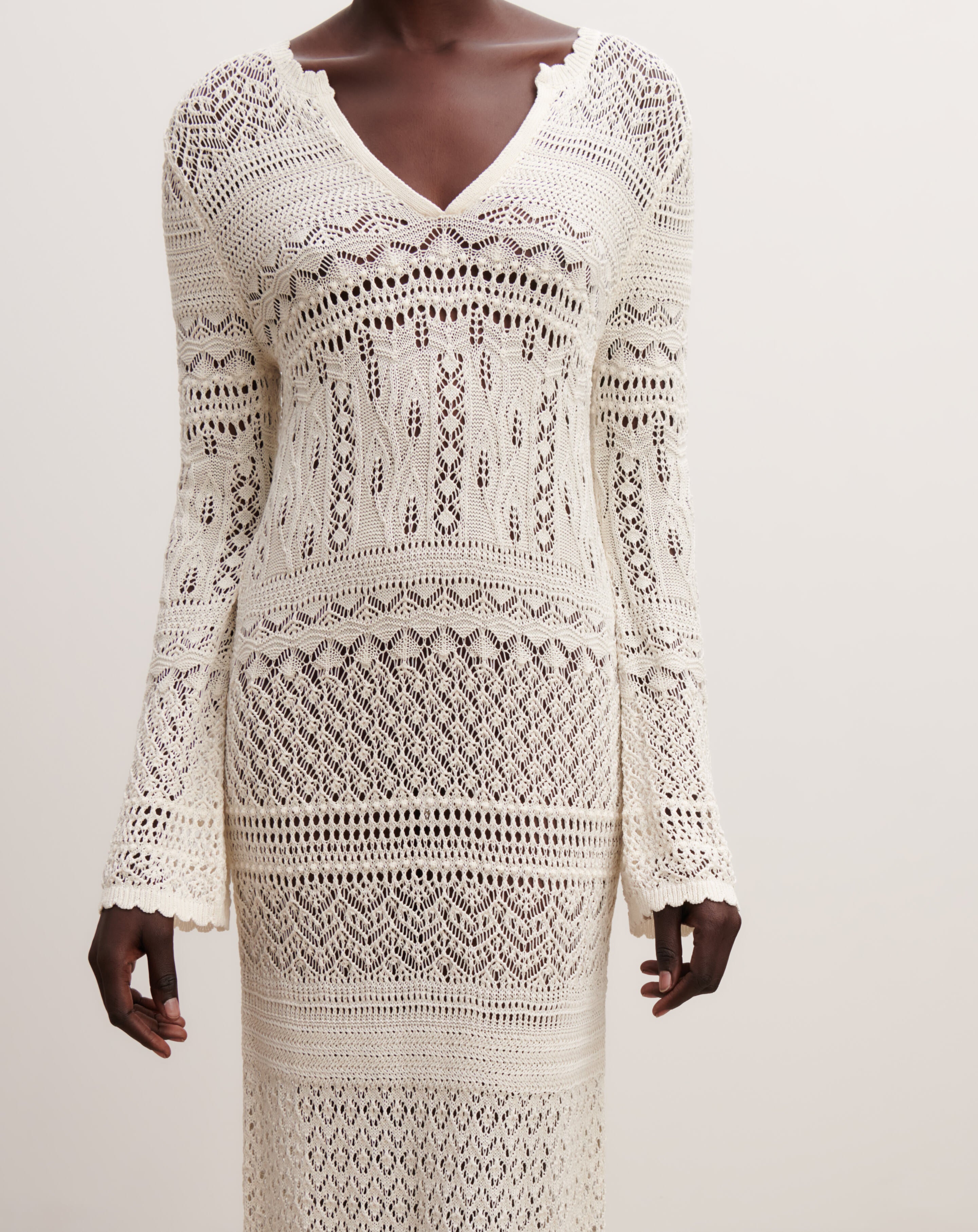 Robe tunique pointelle-PANNA-100% coton