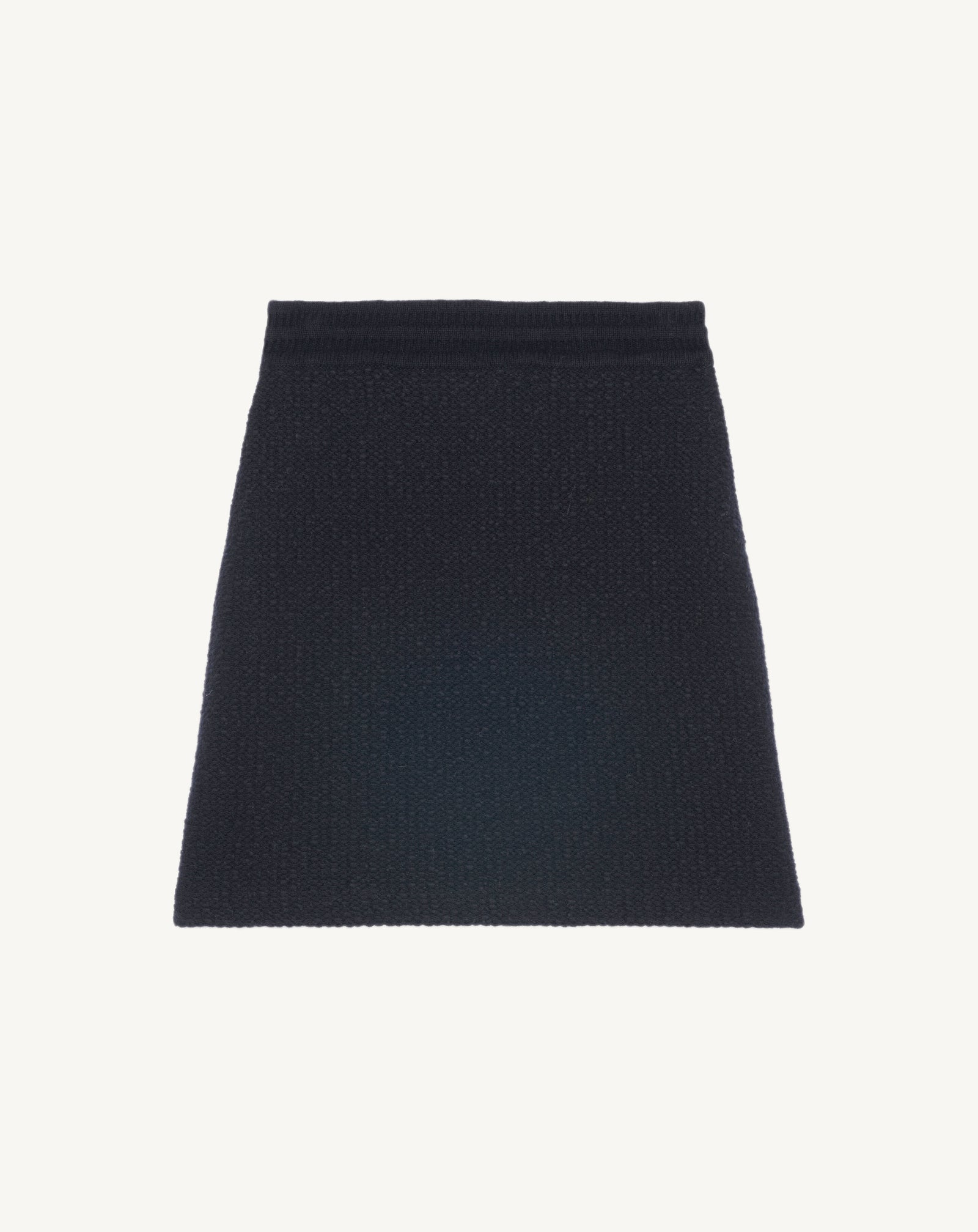 Mini jupe jacquard-NOIR-54% coton 32% laine 14% cachemire