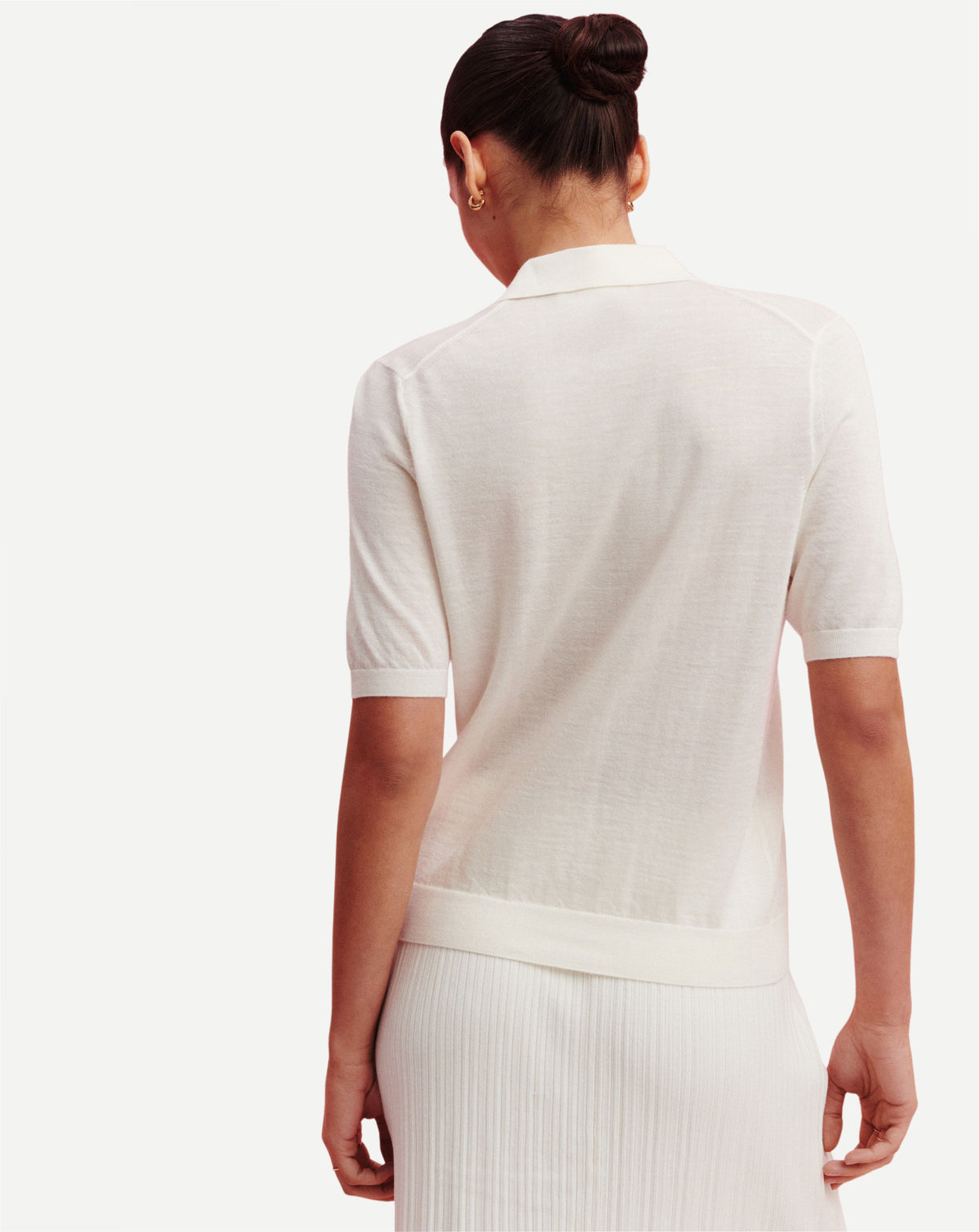 Polo Flavie-NATUREL-70% cachemire 30% soie