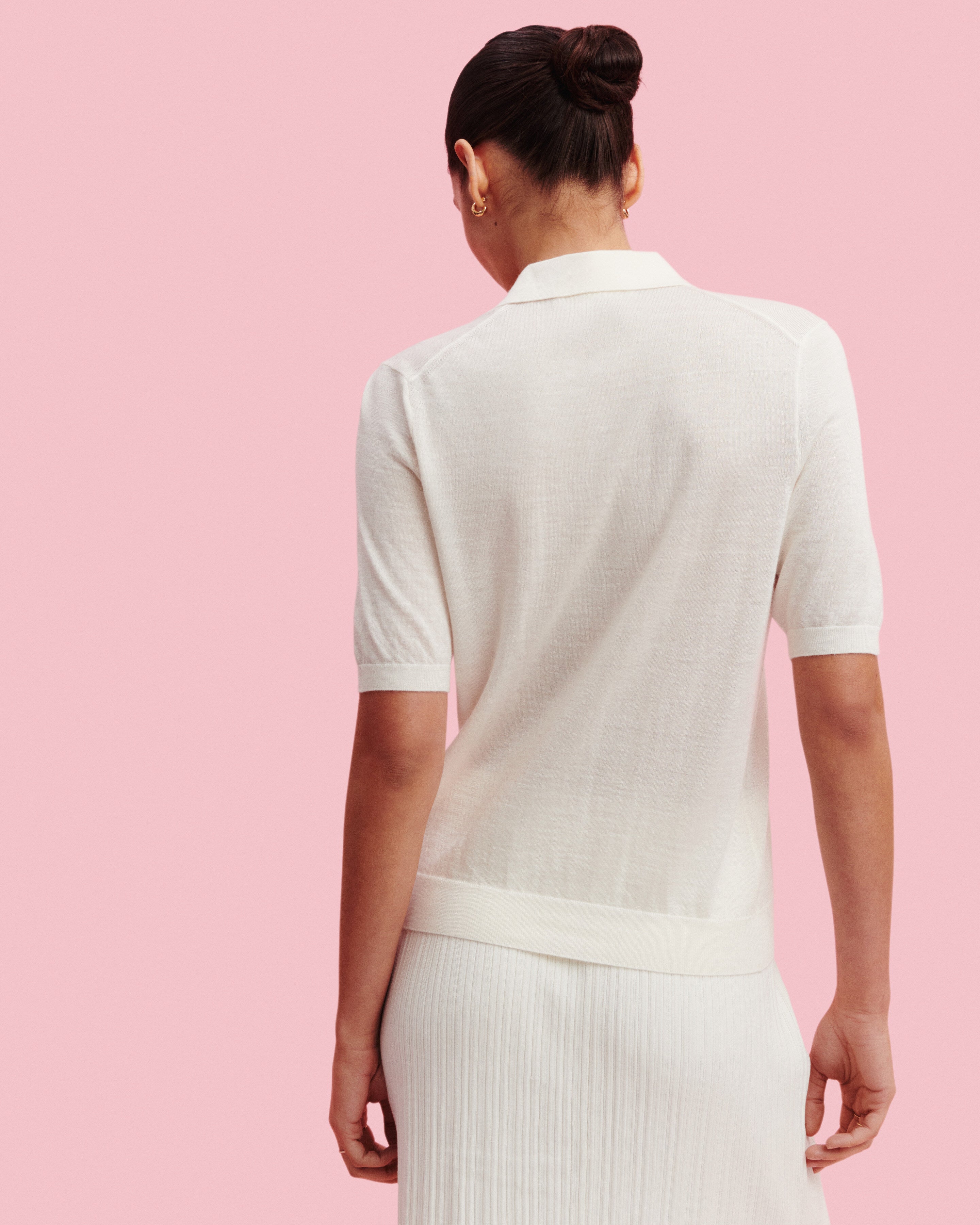 Polo Flavie-NATUREL-70% cachemire 30% soie