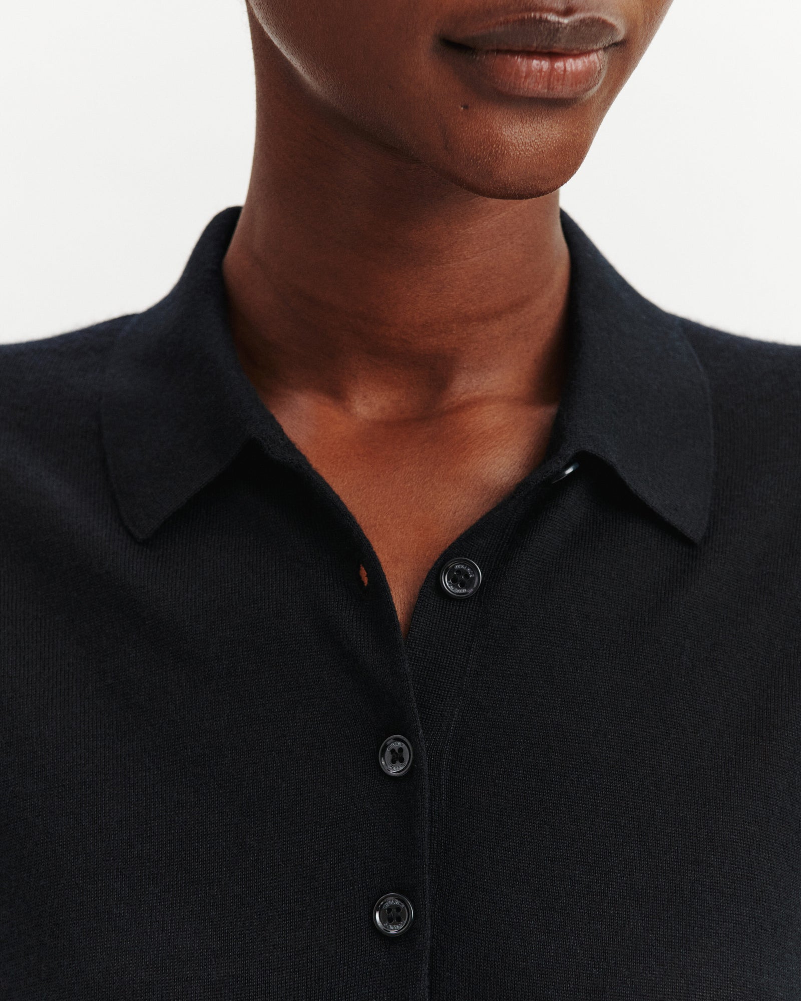 Polo Flavie-NOIR-70% cachemire 30% soie
