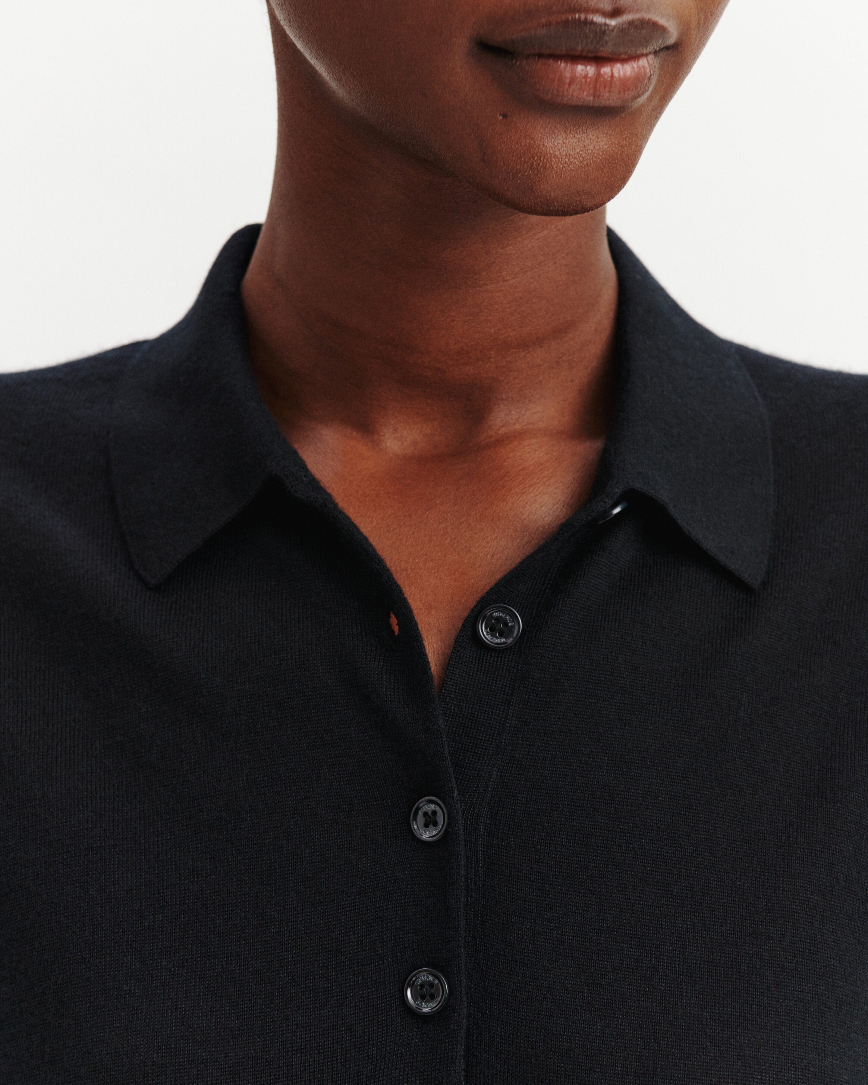 Polo Flavie-NOIR-70% cachemire 30% soie