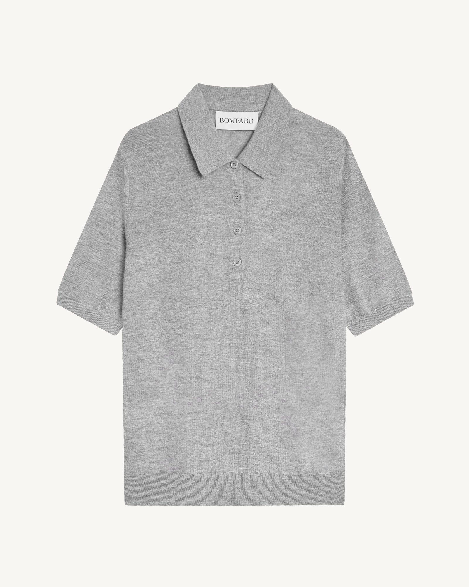 Polo Flavie-GRIS METEORITE-70% cachemire 30% soie