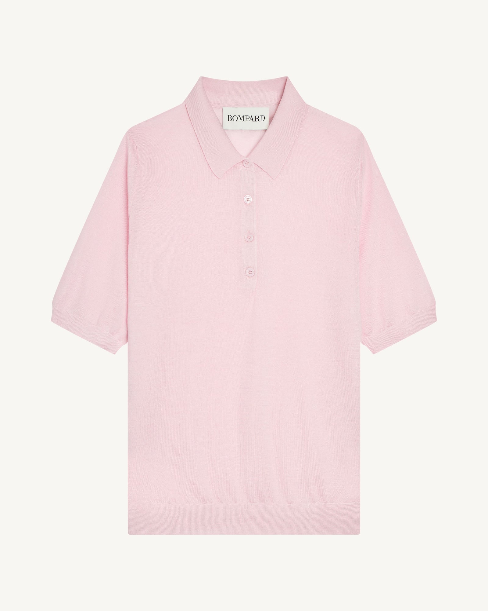 Polo Flavie-ROSE QUARTZ-70% cachemire 30% soie