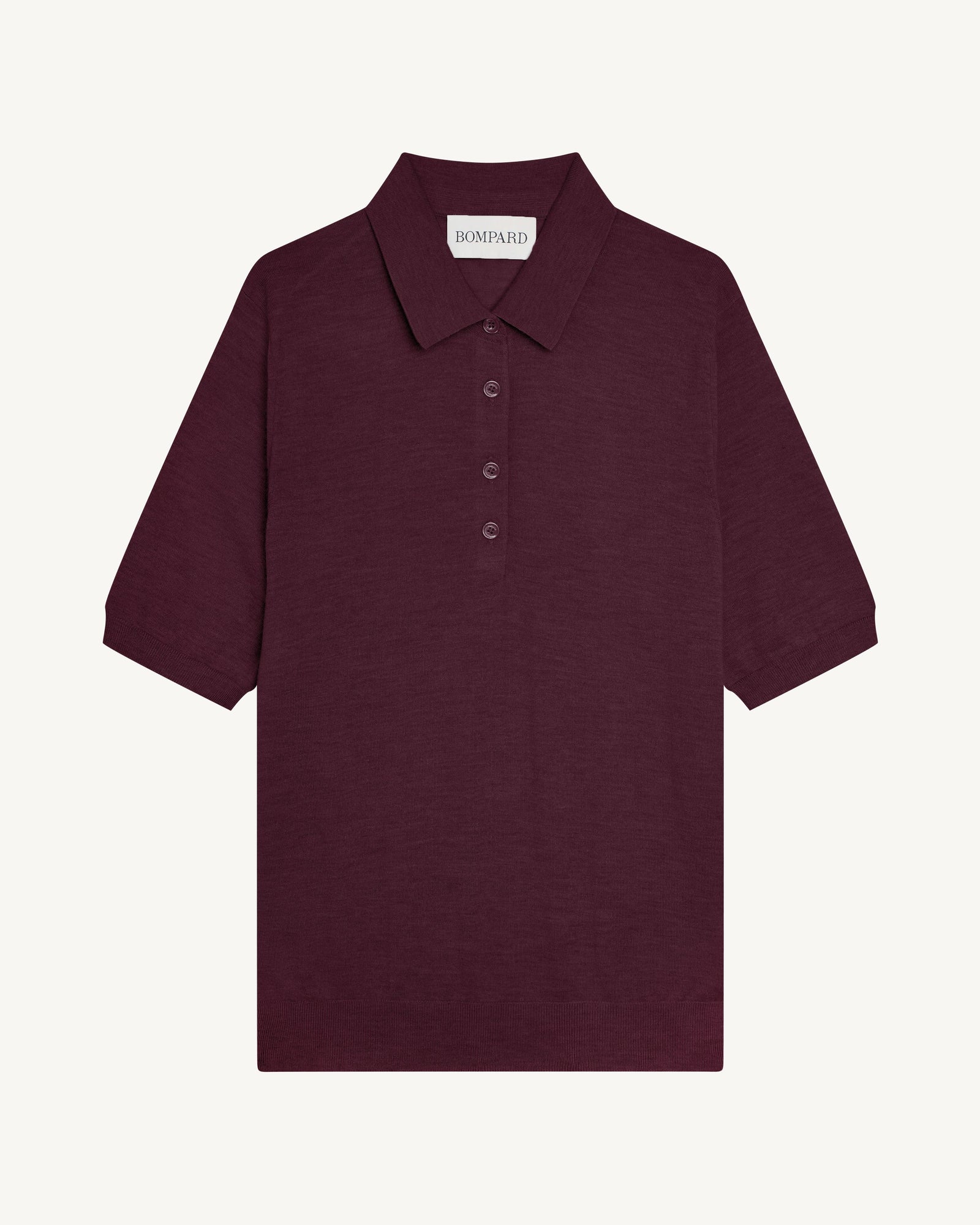 Polo Flavie-GRENAT FONCE-70% cachemire 30% soie