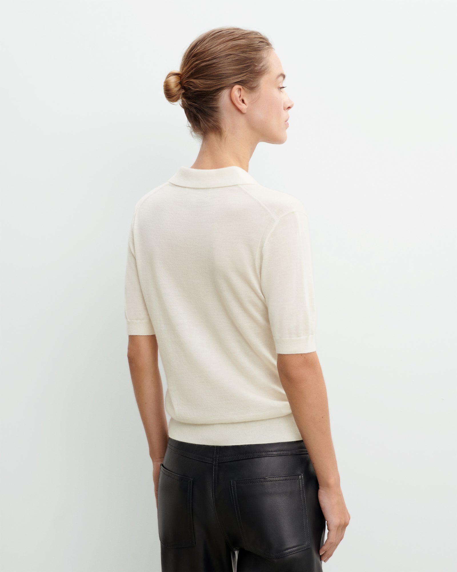 Polo ultrafin-NATUREL-70% cachemire 30% soie