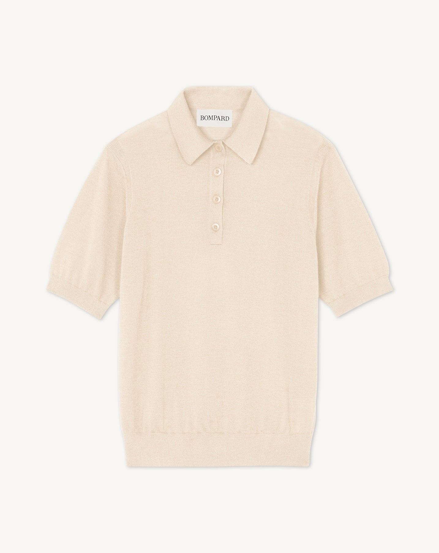 Polo ultrafin-NATUREL-70% cachemire 30% soie