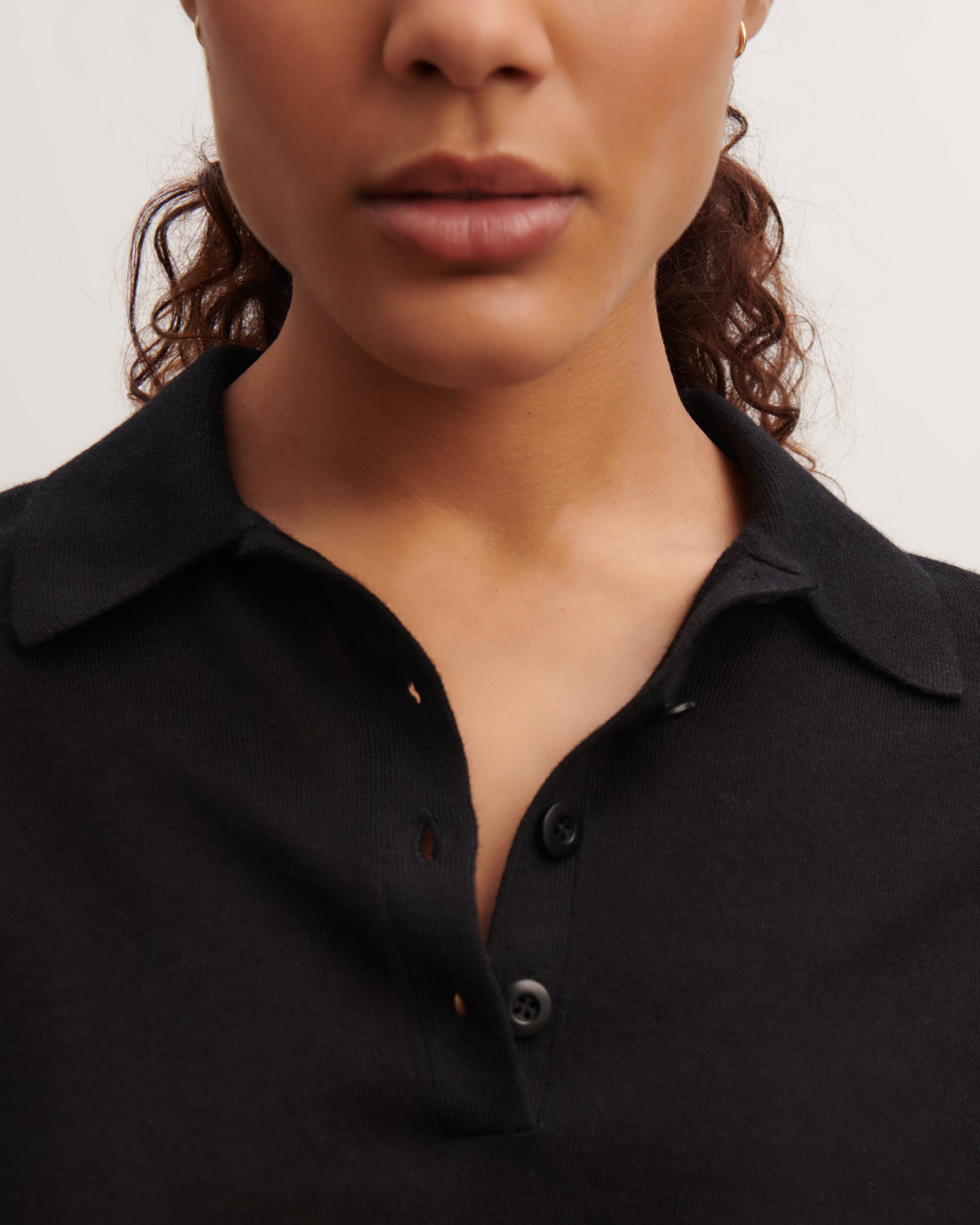 Polo ultrafin-NOIR-70% cachemire 30% soie