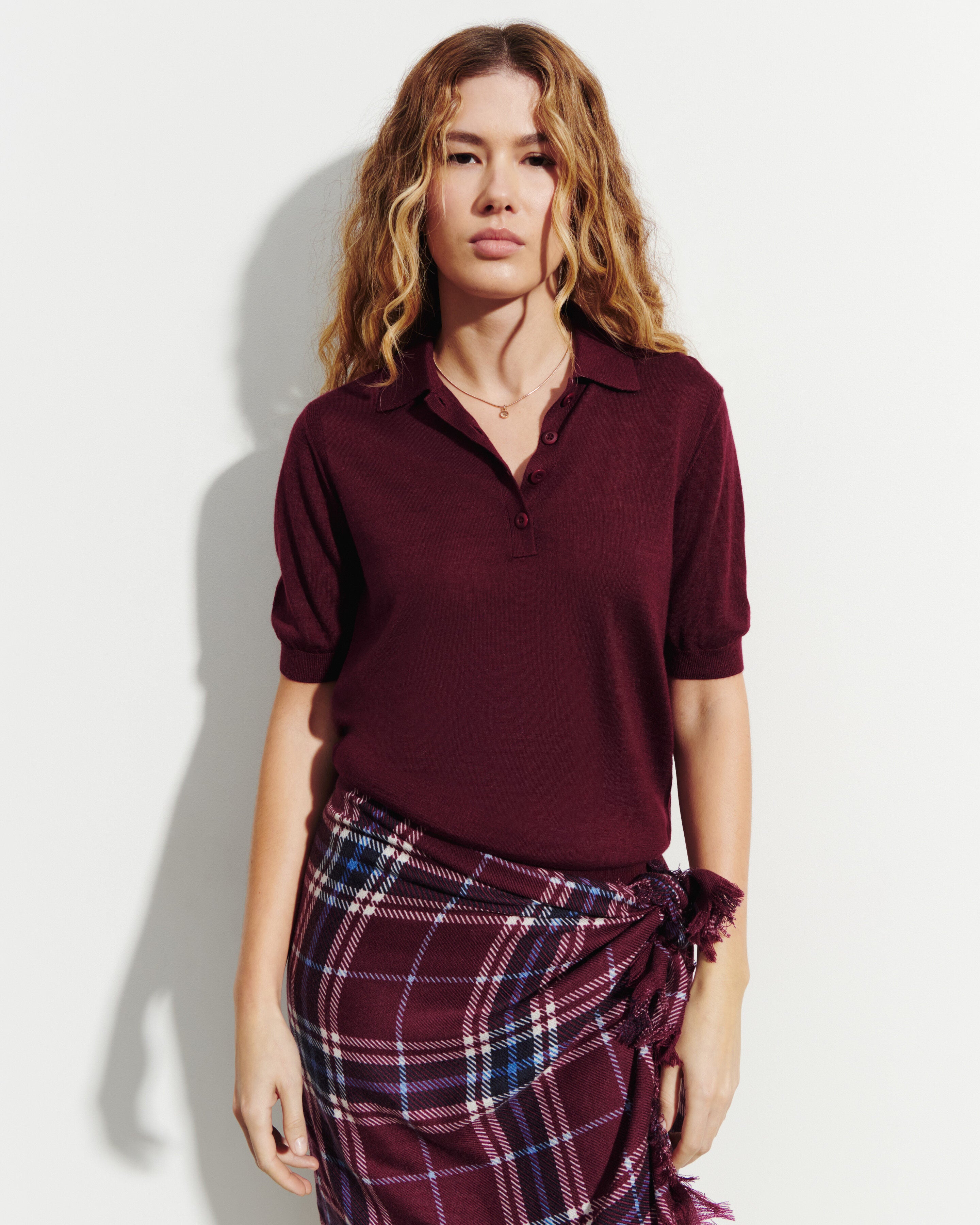 Polo ultrafin-OXALIS-70% cachemire 30% soie