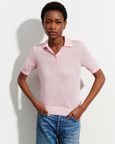 Polo ultrafin-SAKURA-70% cachemire 30% soie