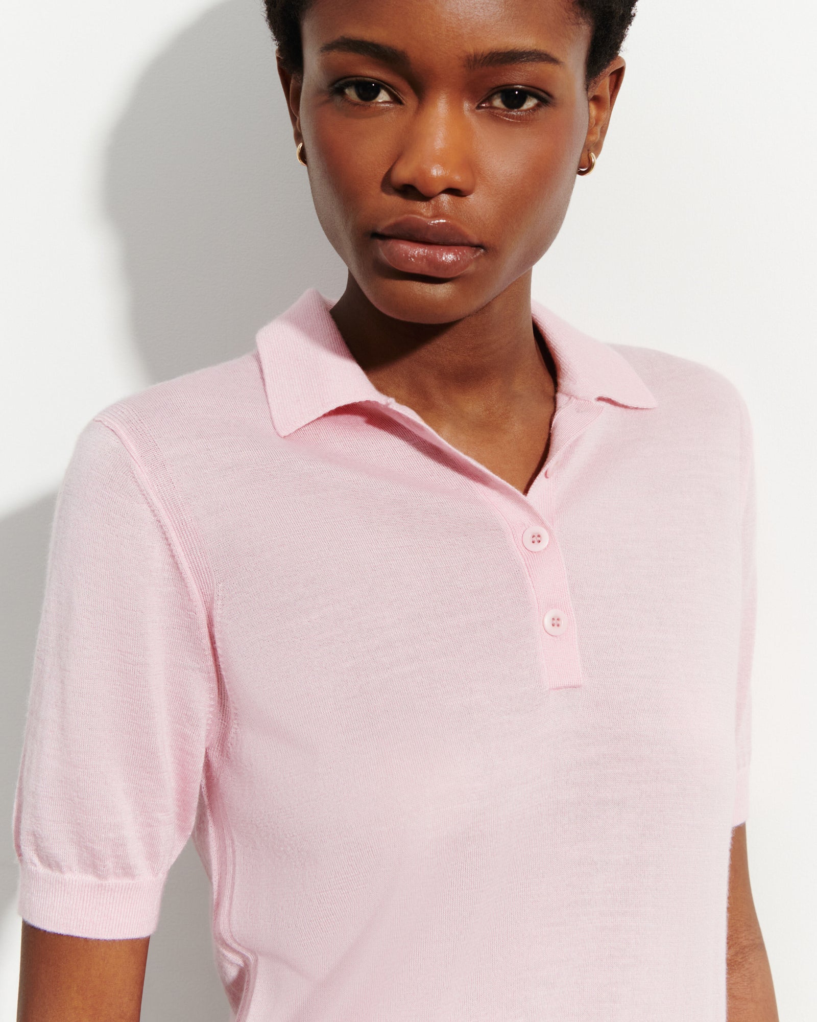 Polo ultrafin-SAKURA-70% cachemire 30% soie