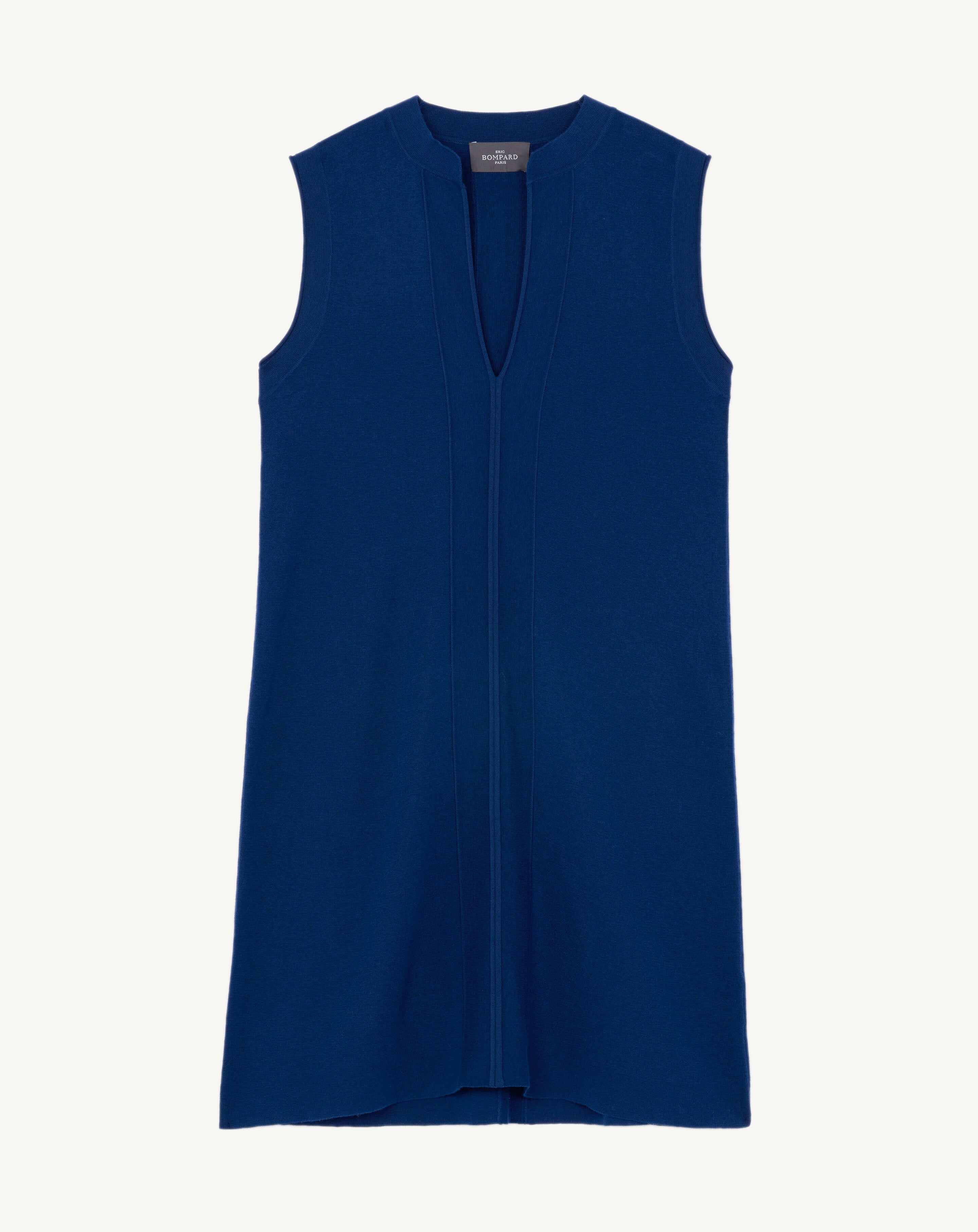 Robe courte minimaliste-AMIRAL-70% coton 30% cachemire