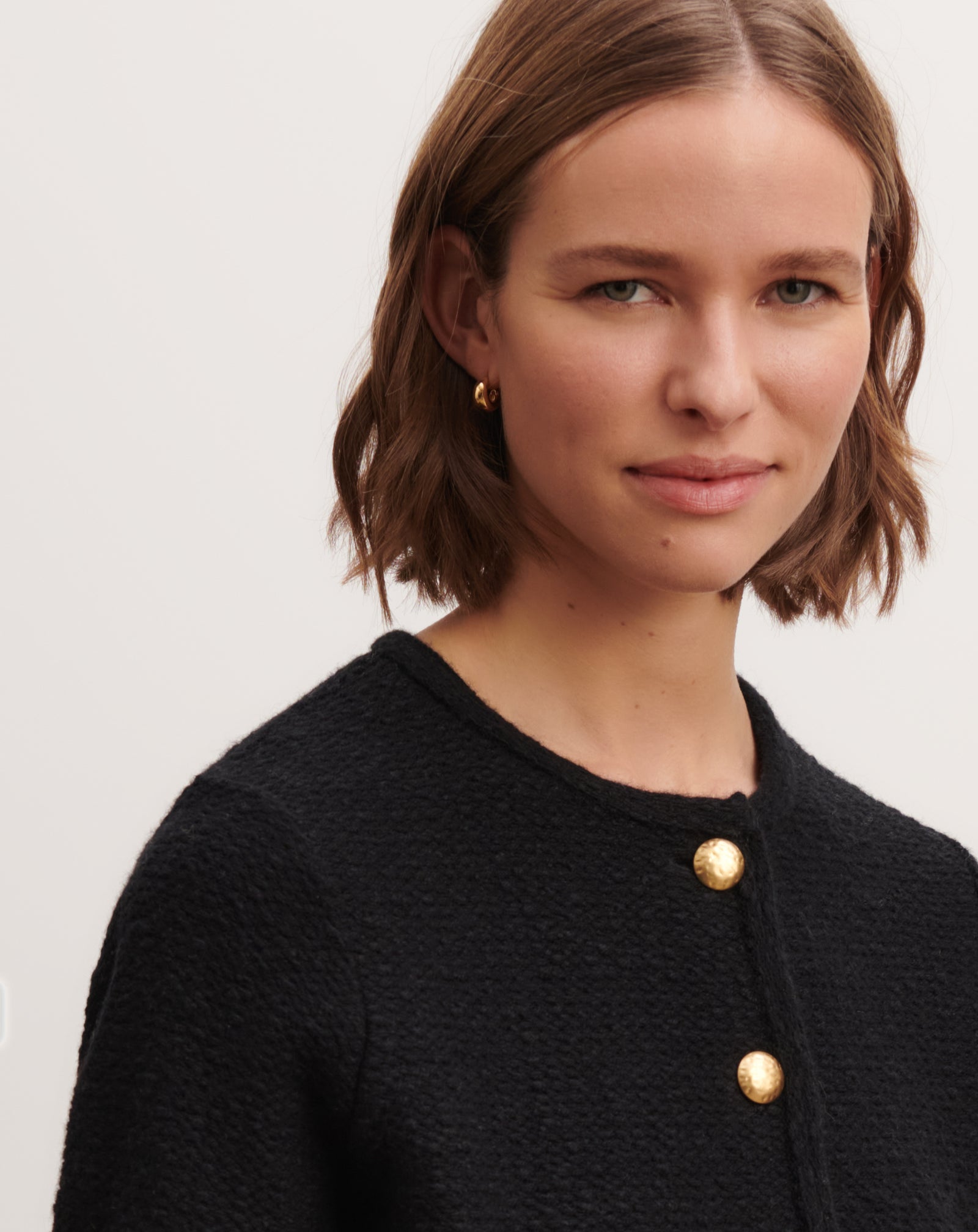 Veste en jacquard-NOIR-60% coton 28% laine 12% cachemire