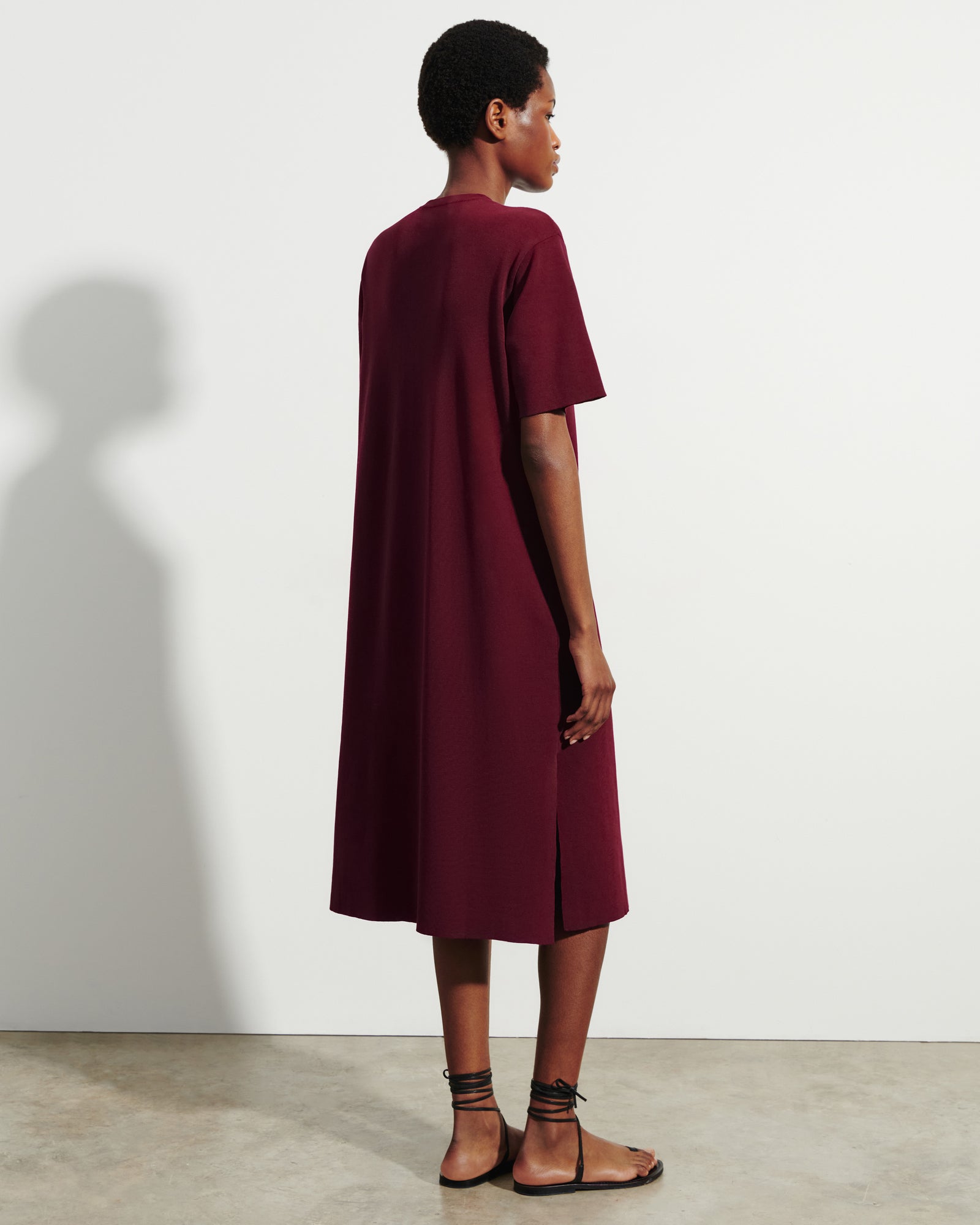 Robe T-shirt maille unie-OXALIS-100% coton