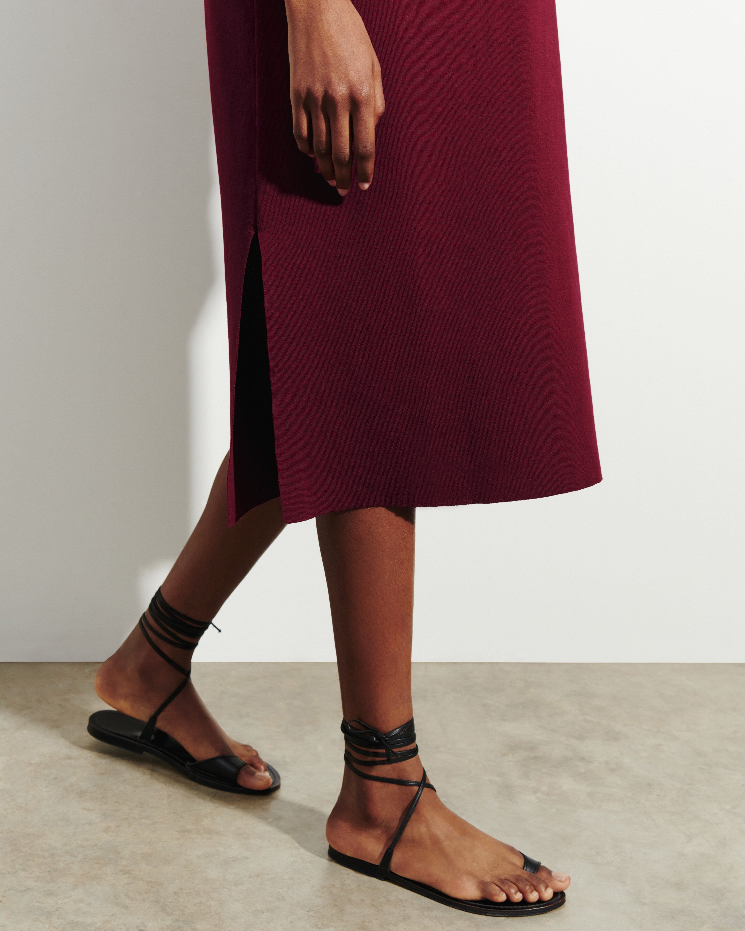 Robe T-shirt maille unie-OXALIS-100% coton