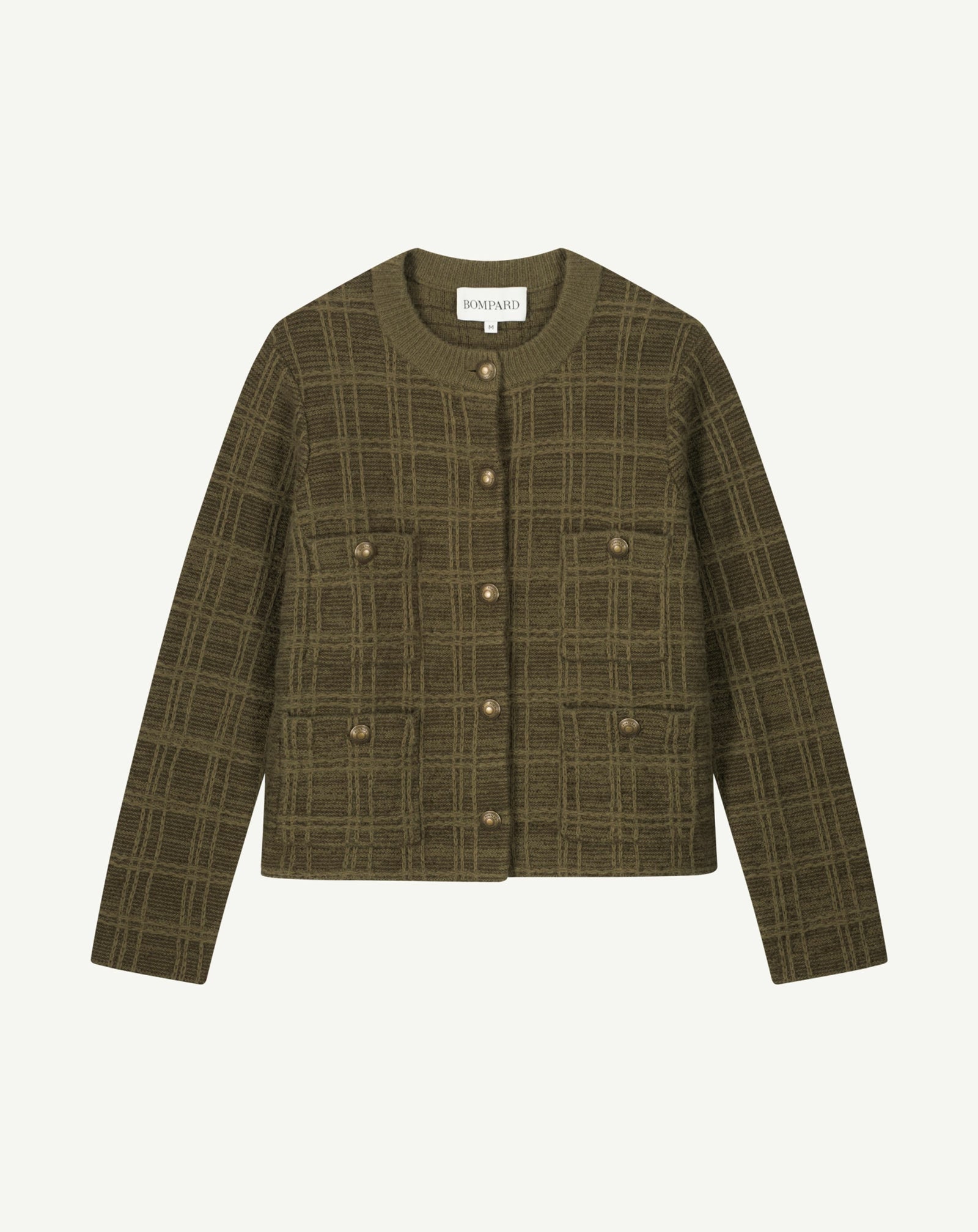 Veste en tweed à poches-BRONZE-41% laine 17% cachemire 42% coton