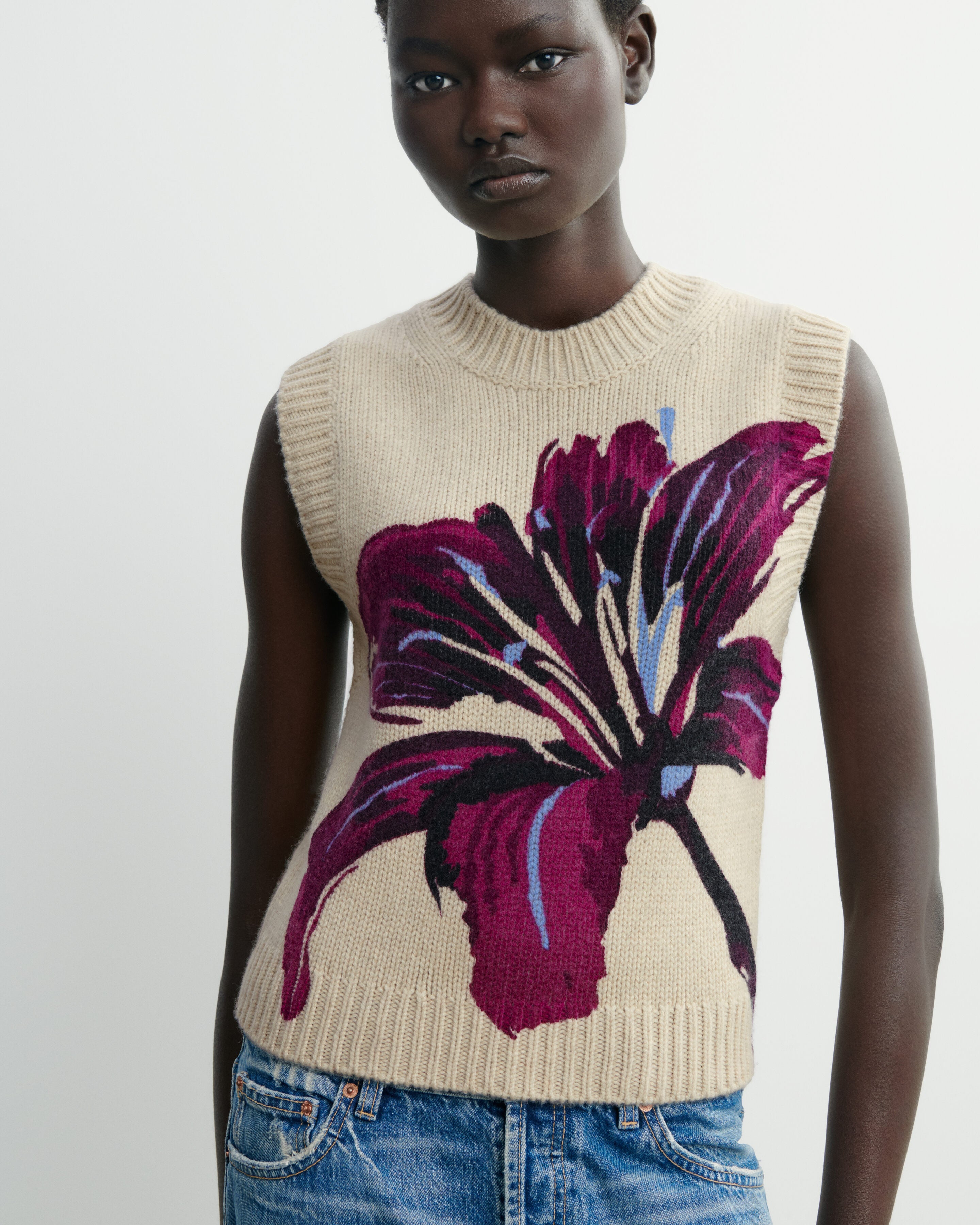 Pull Sans Manches (débardeur) Eric Bompard – Taille L, Cachemire Pur, Couleur Roux/rouille, Neuf Avec étiquettes