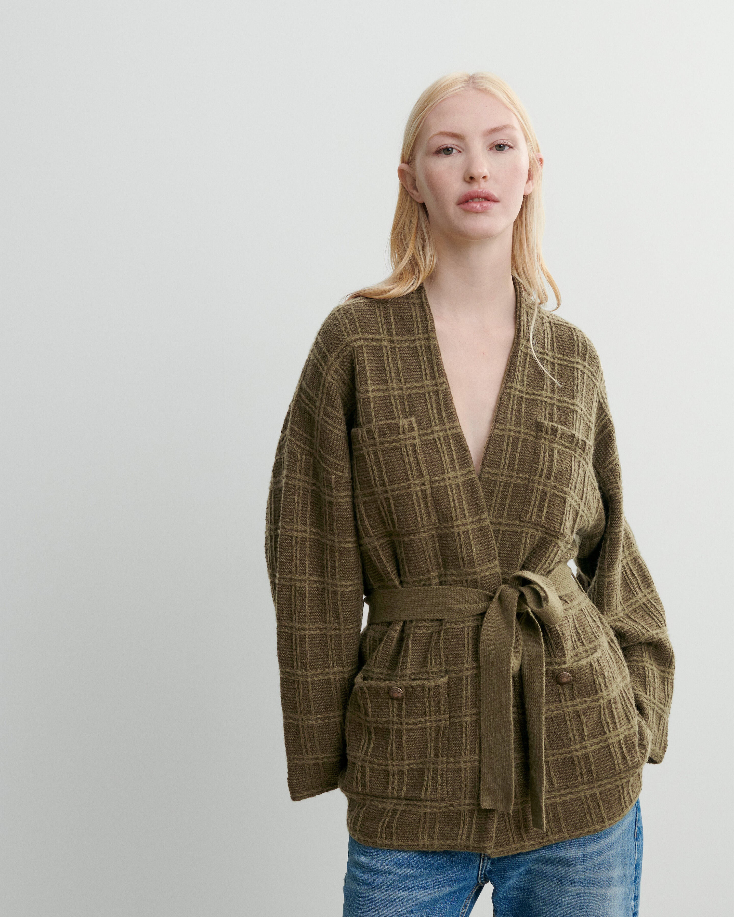 Veste cosy en tweed-BRONZE-44% coton 39% laine 17% cachemire