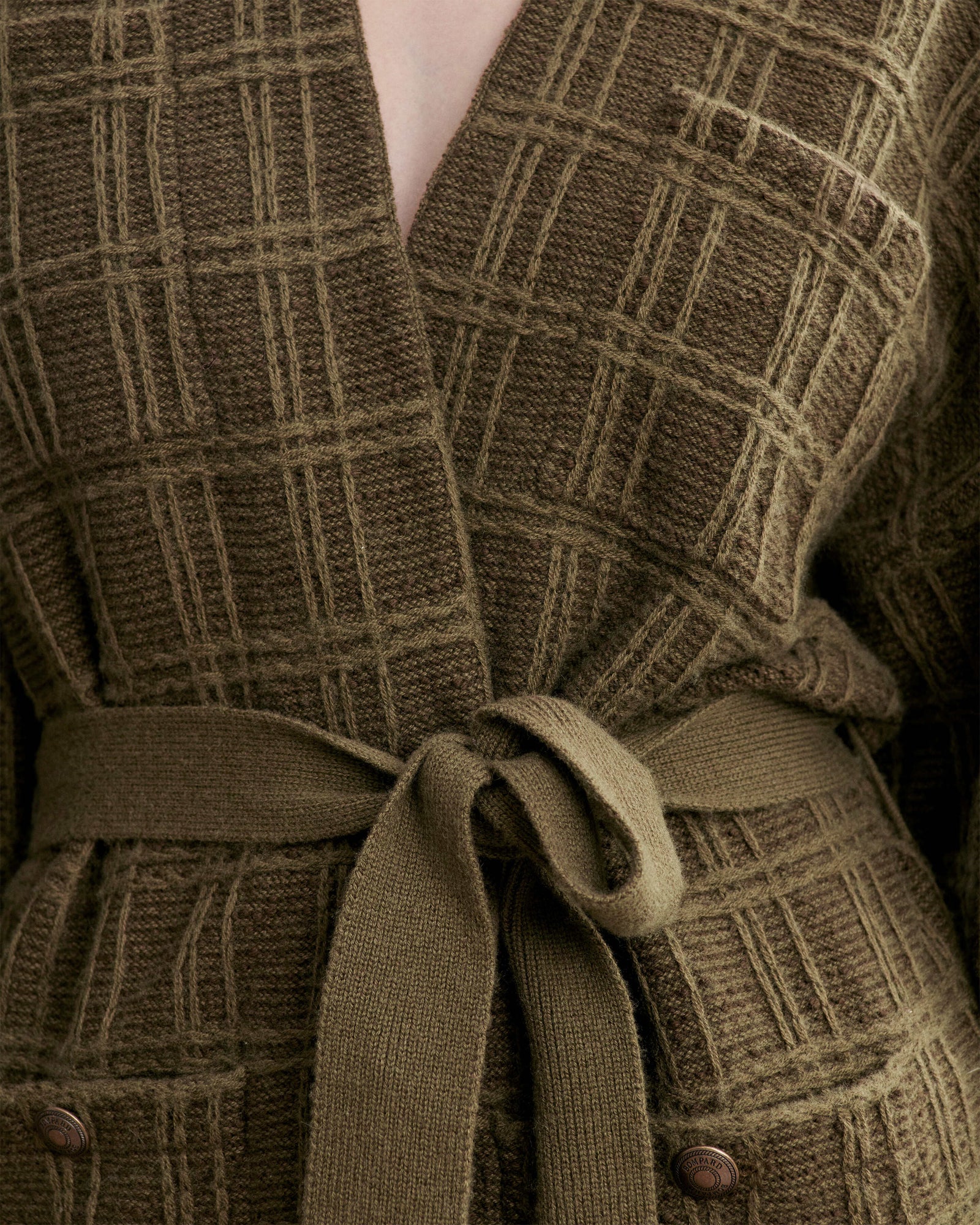 Veste cosy en tweed-BRONZE-44% coton 39% laine 17% cachemire