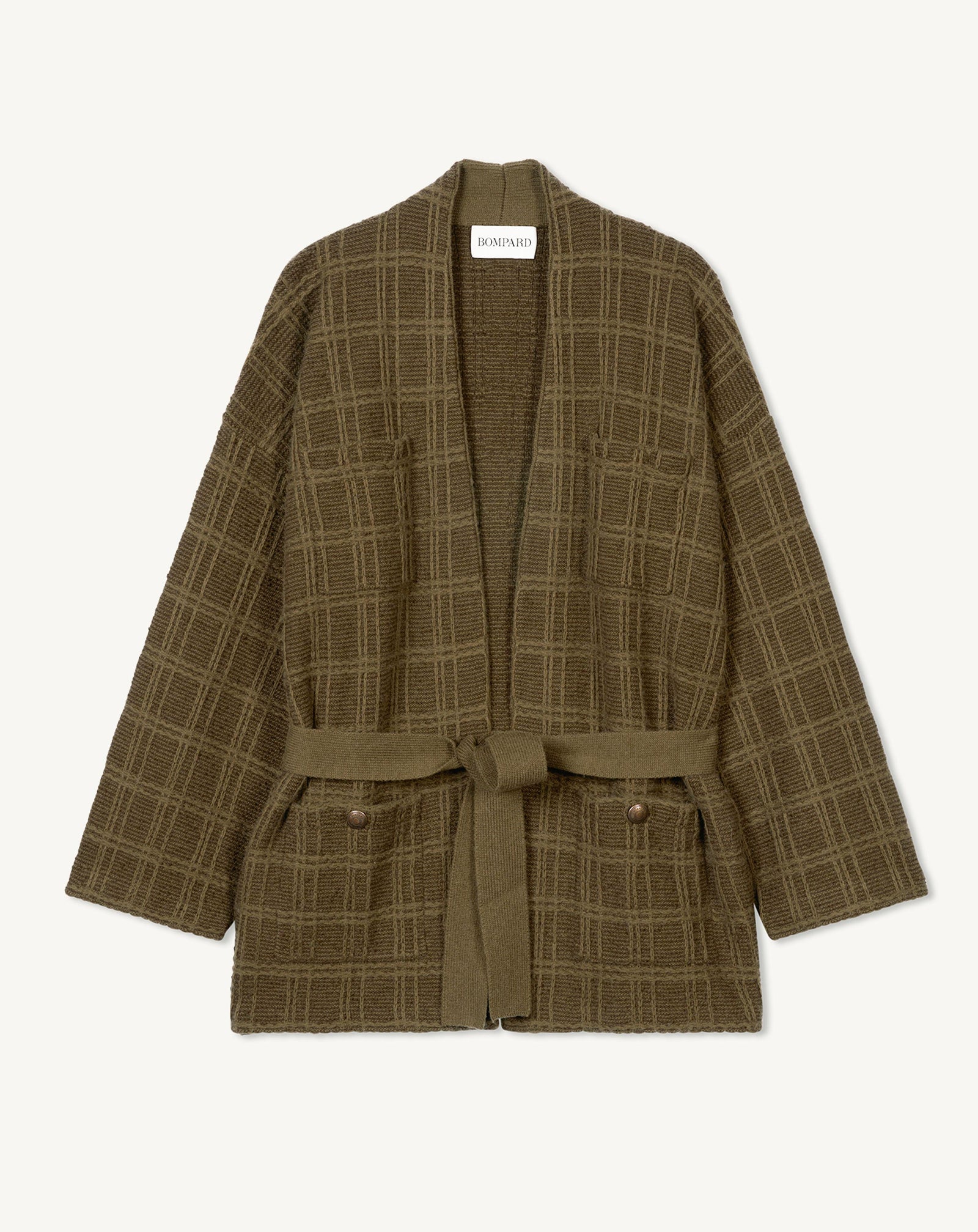 Veste cosy en tweed-BRONZE-44% coton 39% laine 17% cachemire