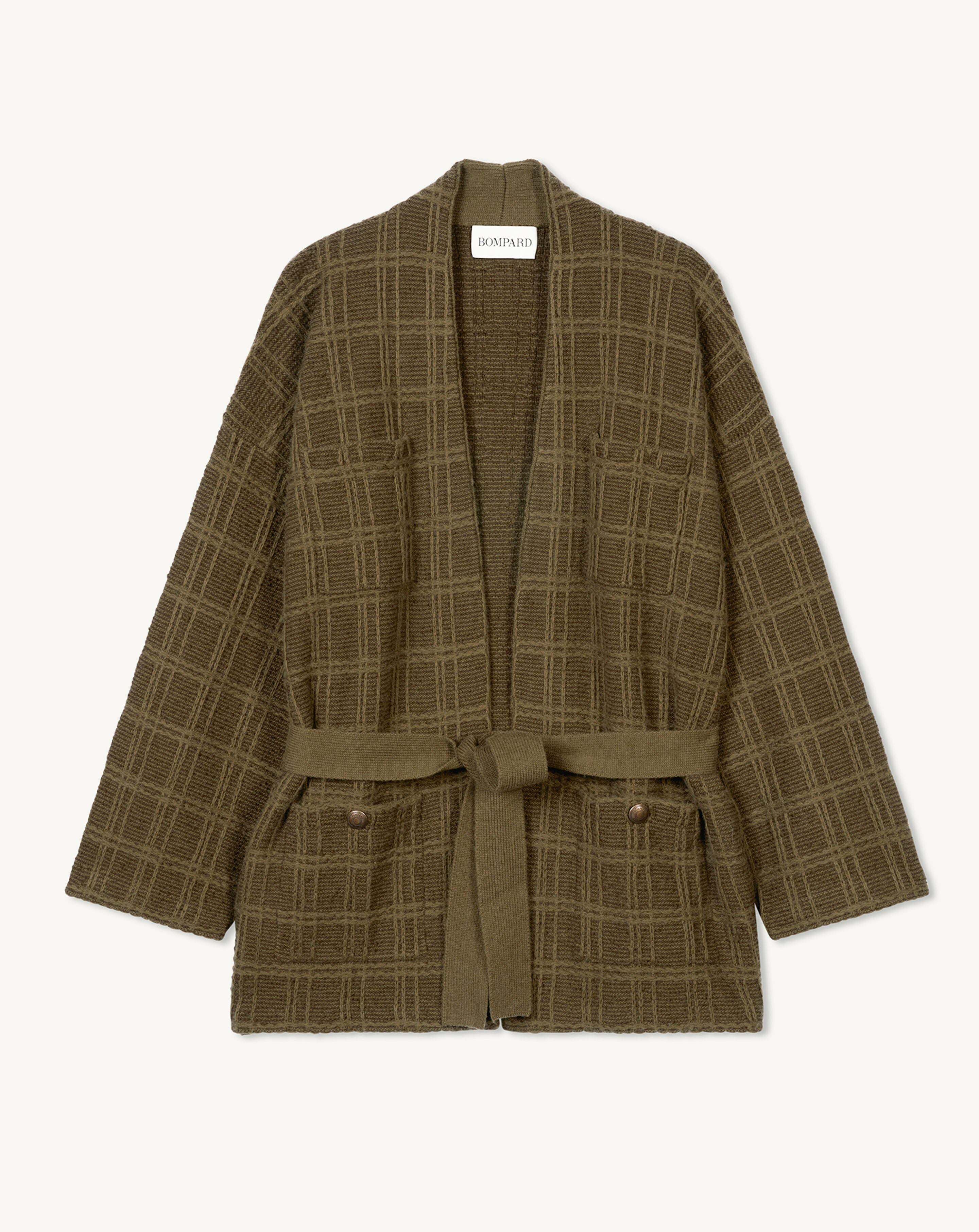 Veste cosy en tweed-BRONZE-44% coton 39% laine 17% cachemire