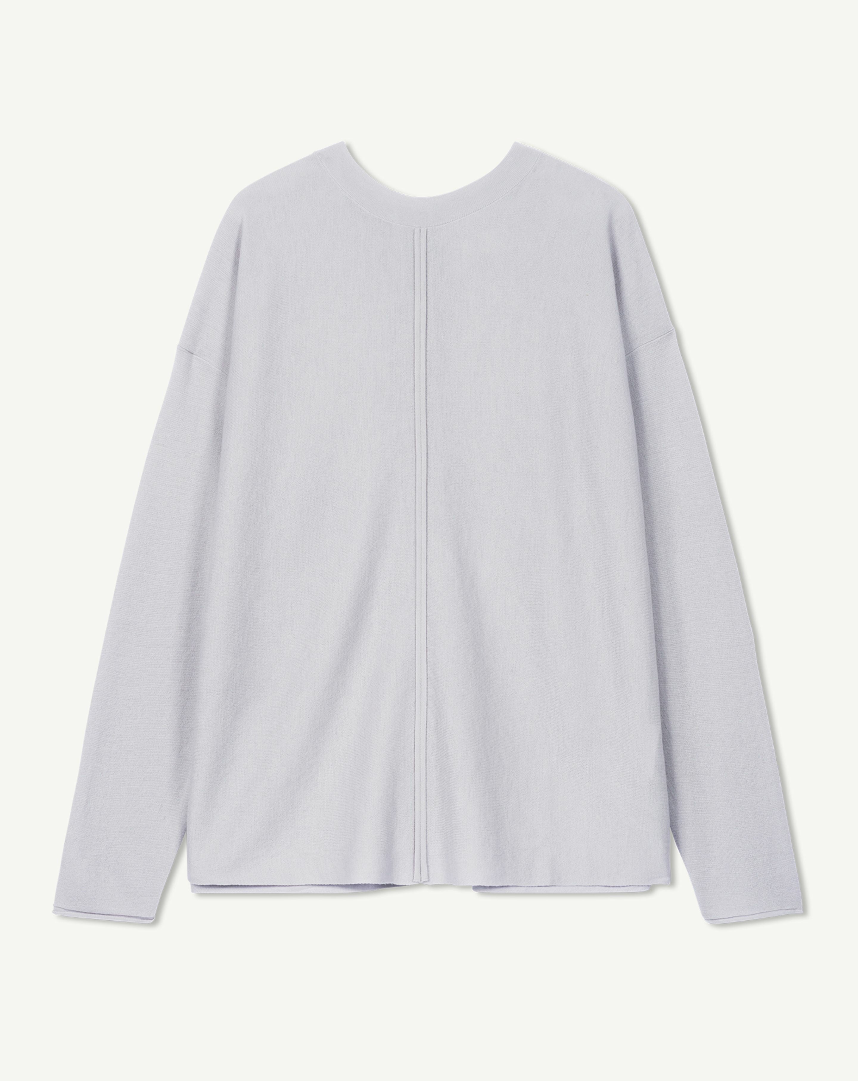 Pull col rond minimaliste-CIEL PARIS-90% laine 10% cachemire