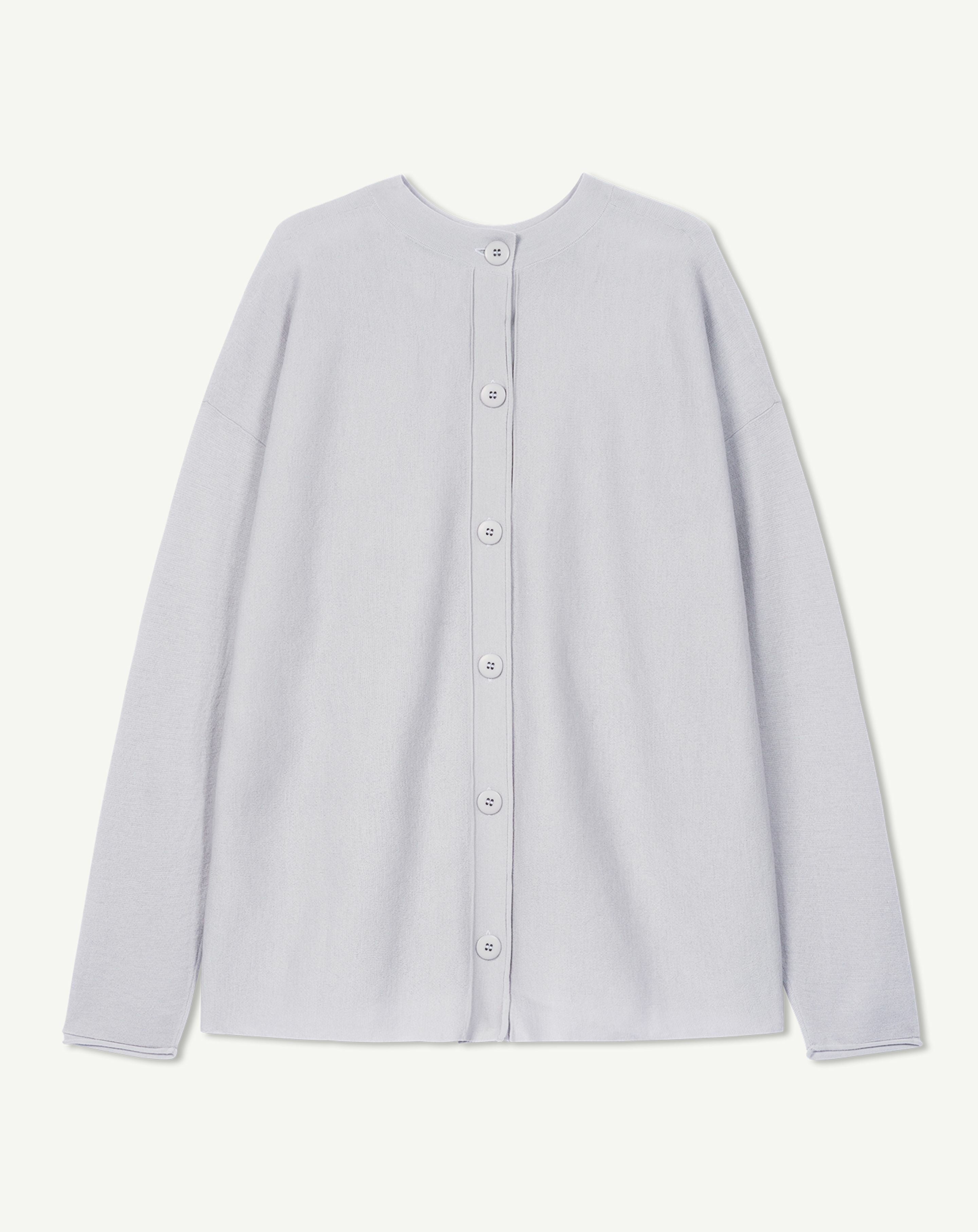 Pull col rond minimaliste-CIEL PARIS-90% laine 10% cachemire