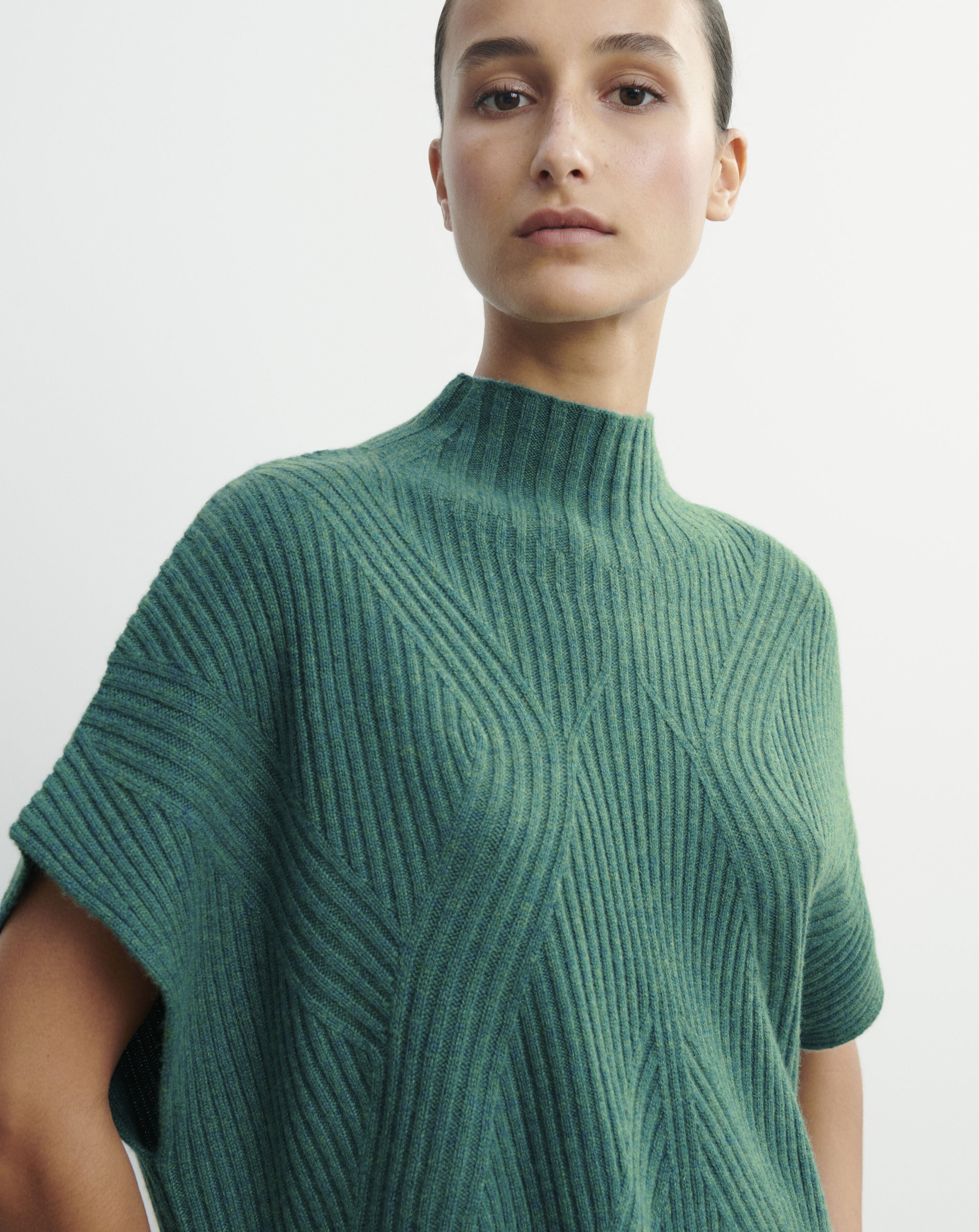 Col montant sans manches-CEDRE-100% cachemire