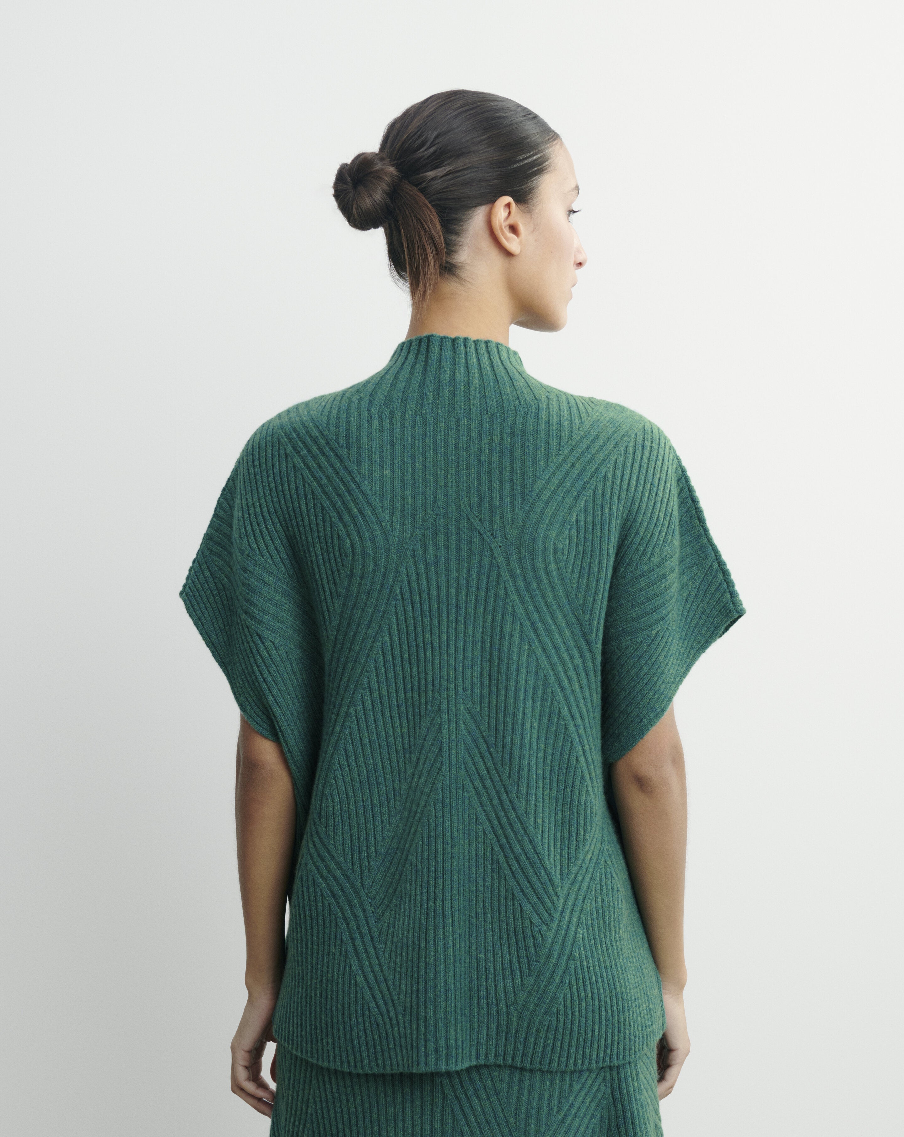 Col montant sans manches-CEDRE-100% cachemire