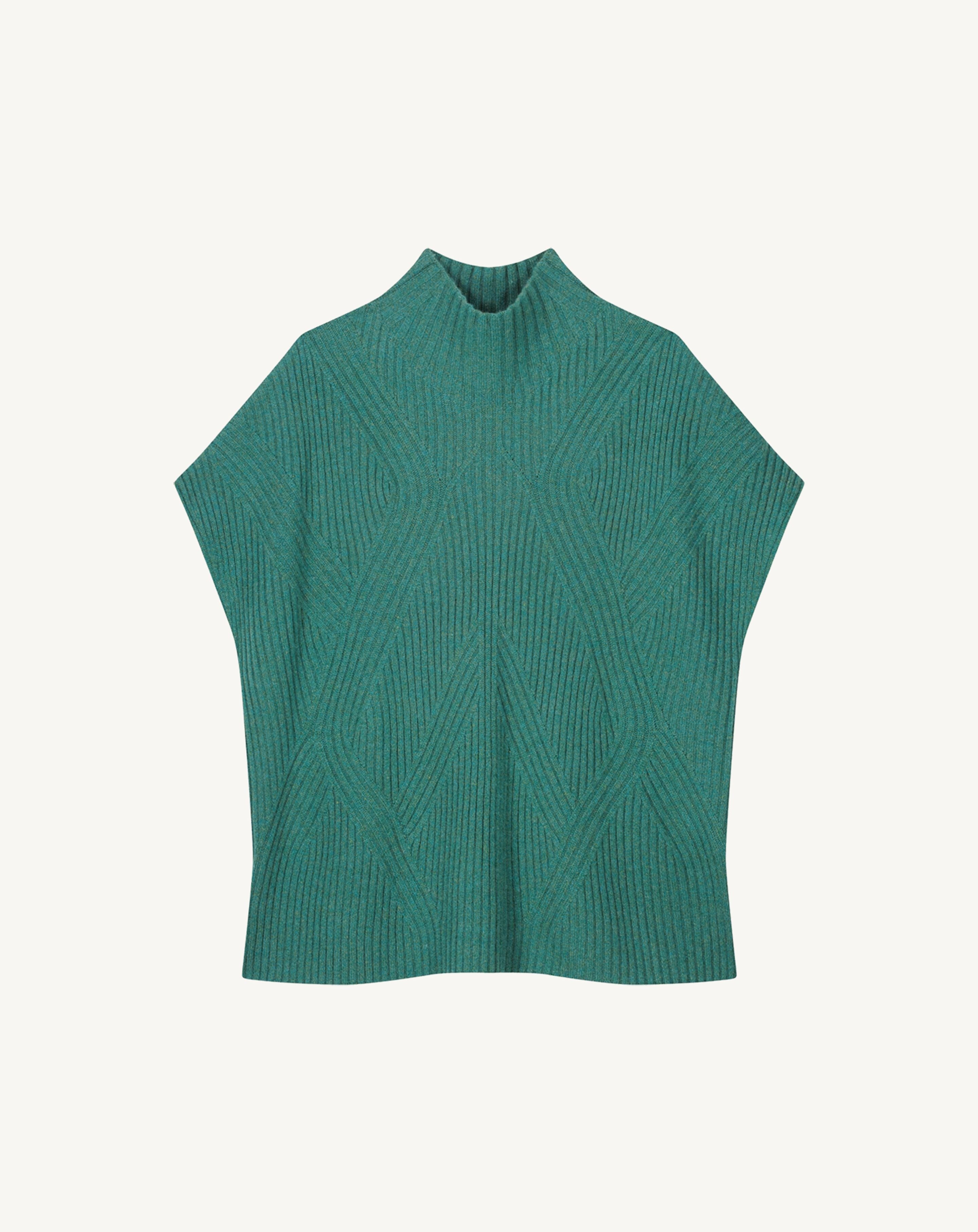 Col montant sans manches-CEDRE-100% cachemire