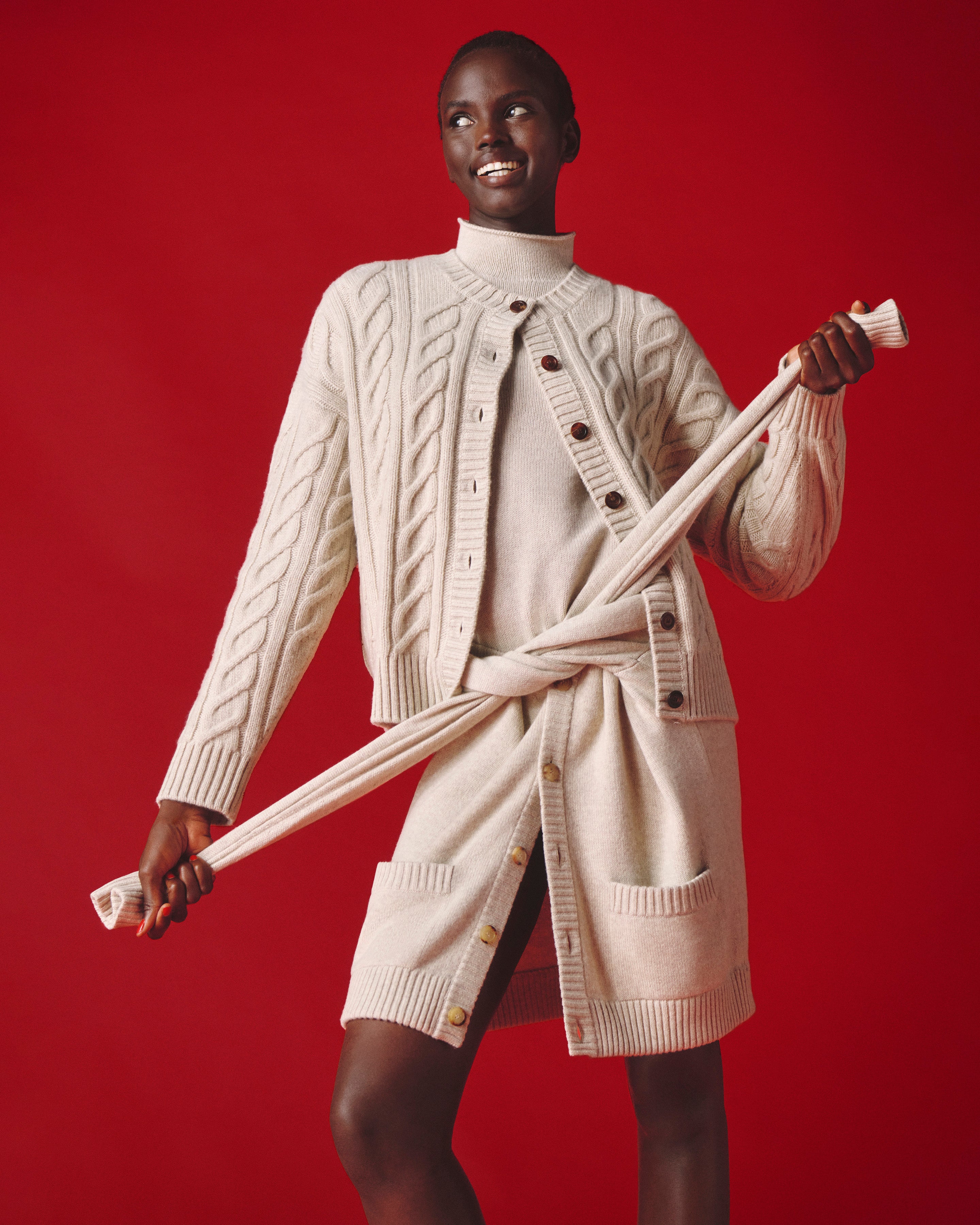 Cardigan maxi torsades Avoine