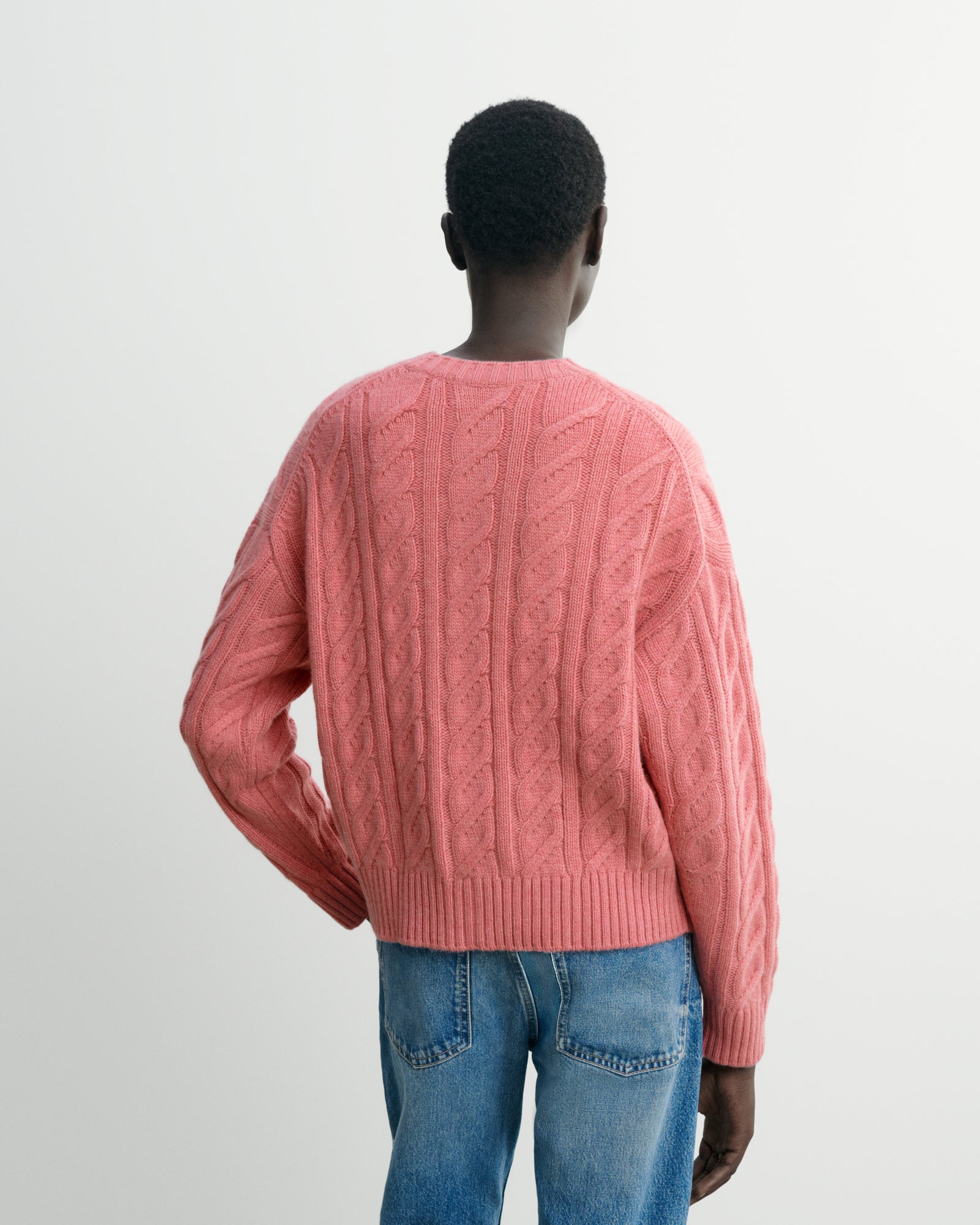 Cardigan maxi torsades-ROSE CAMEO-100% cachemire