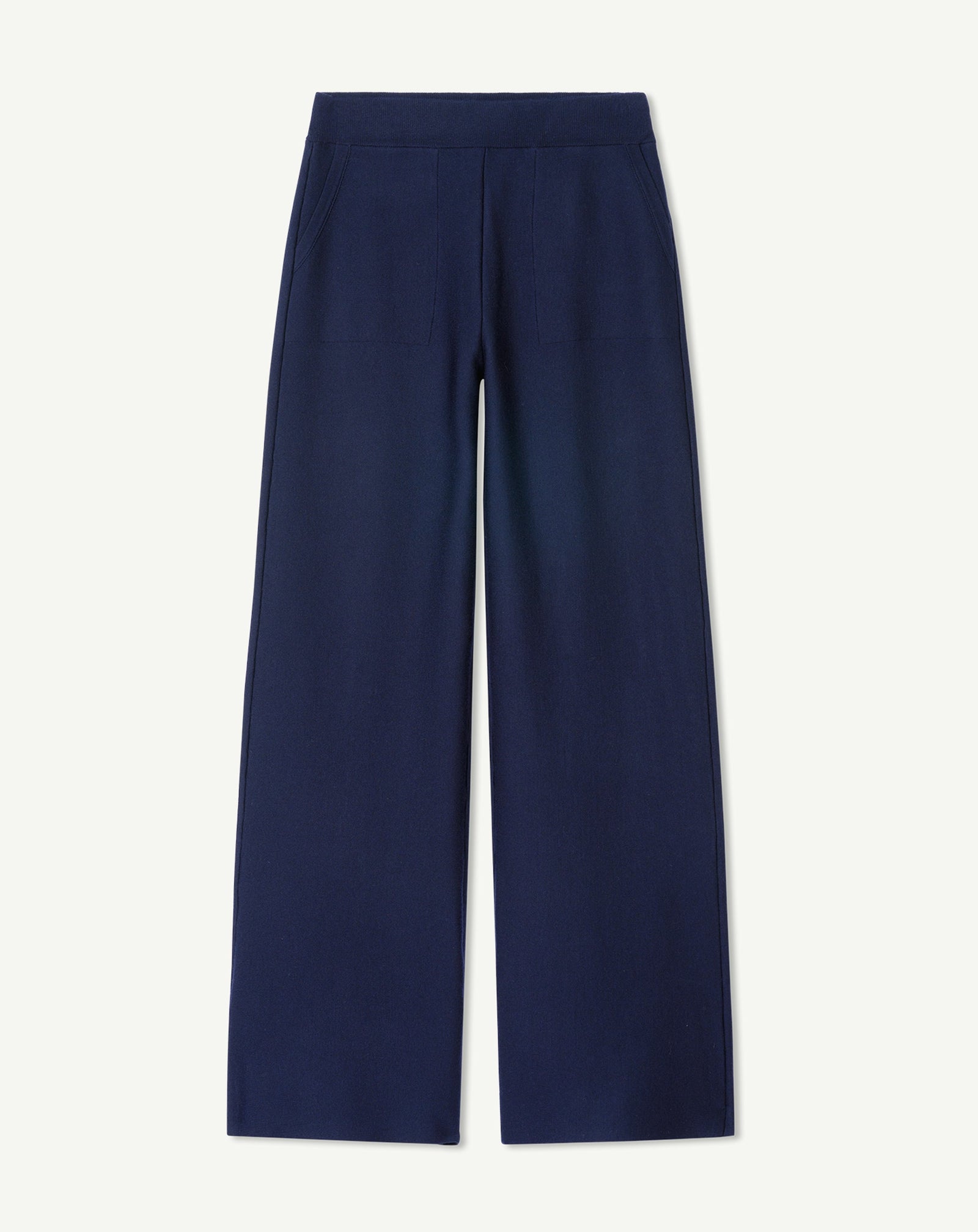 Pantalon double face-MARINE-85% polyamide 15% élasthanne