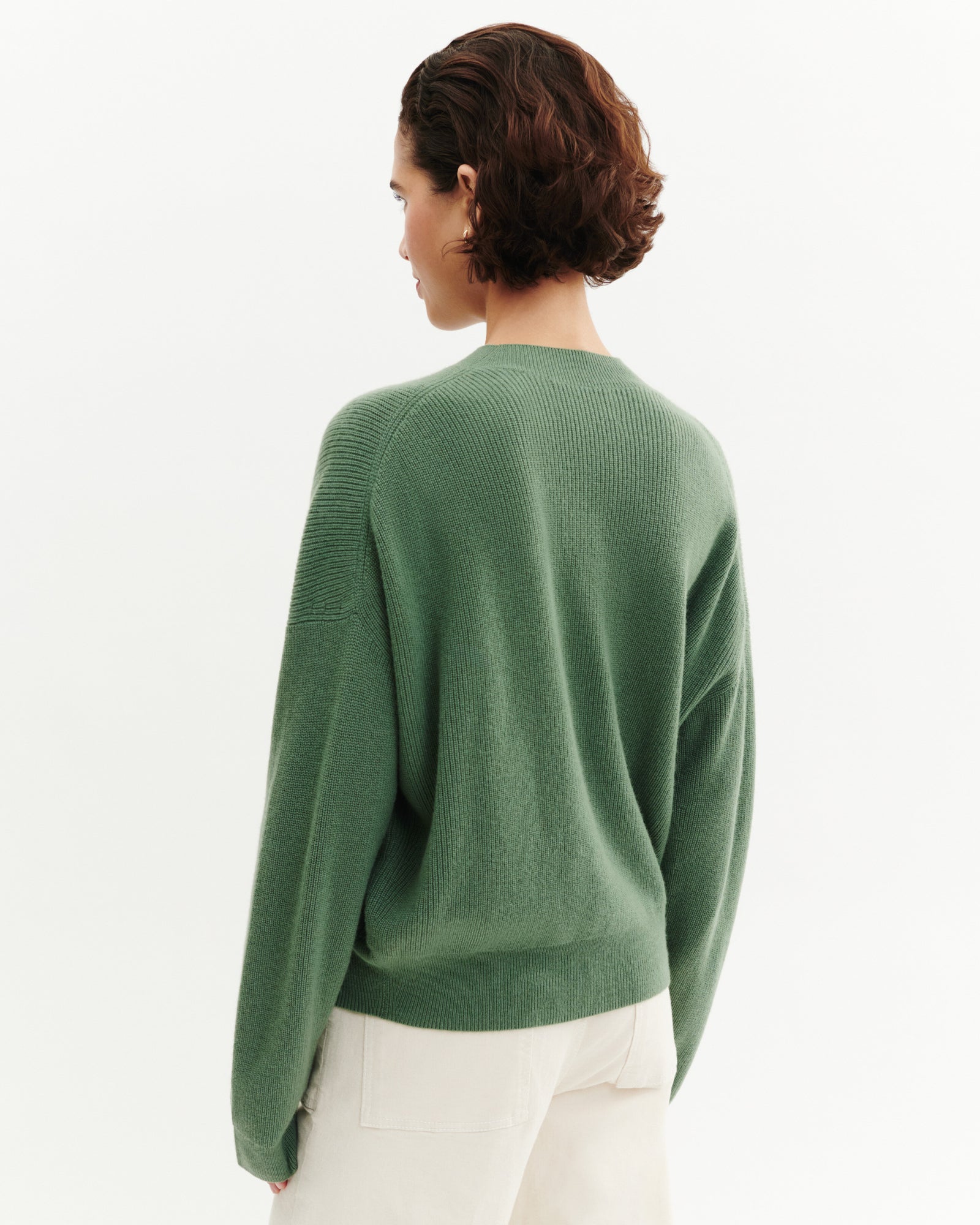 Pull col rond à côtes-JADE-100% cachemire
