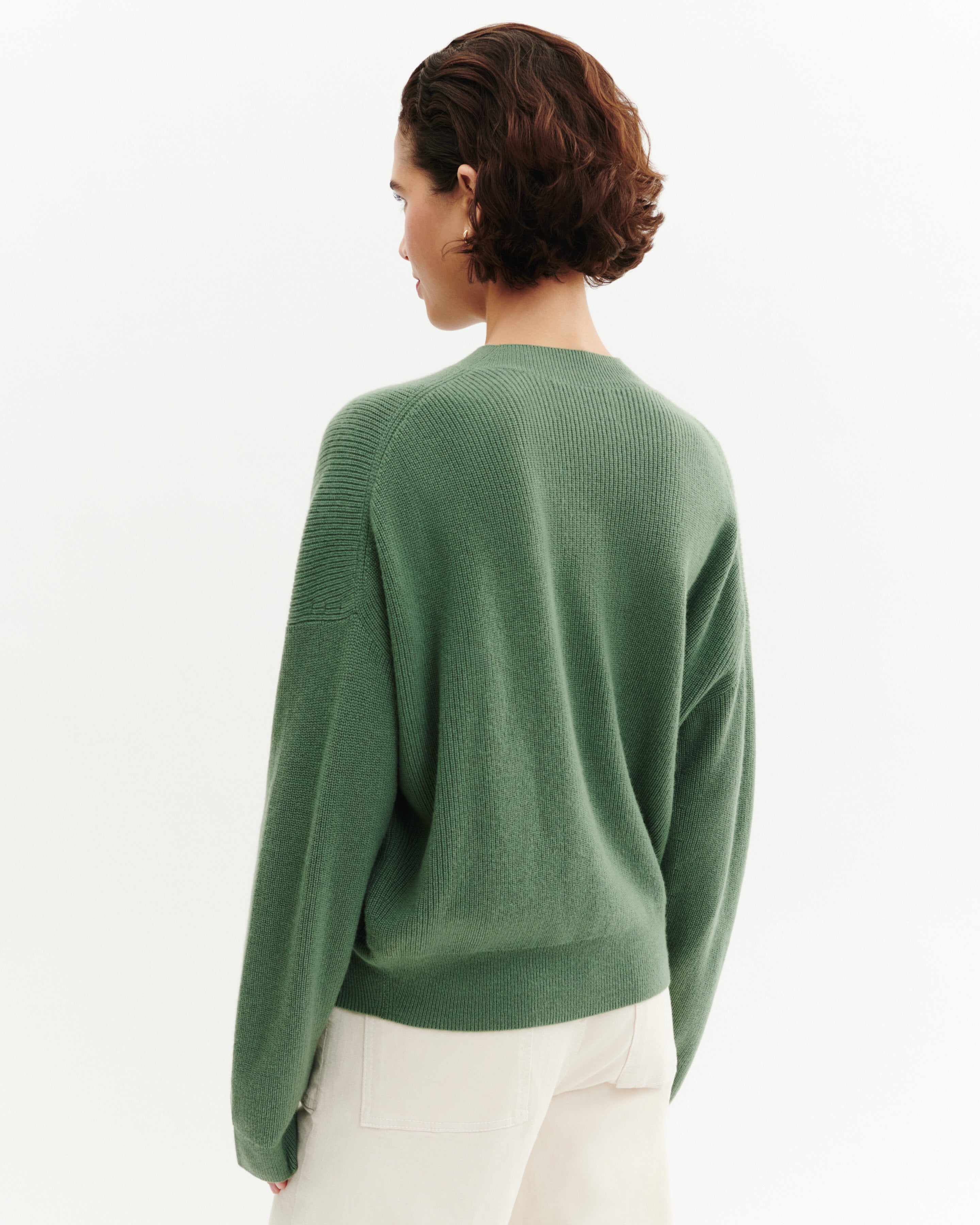 Pull col rond à côtes-JADE-100% cachemire