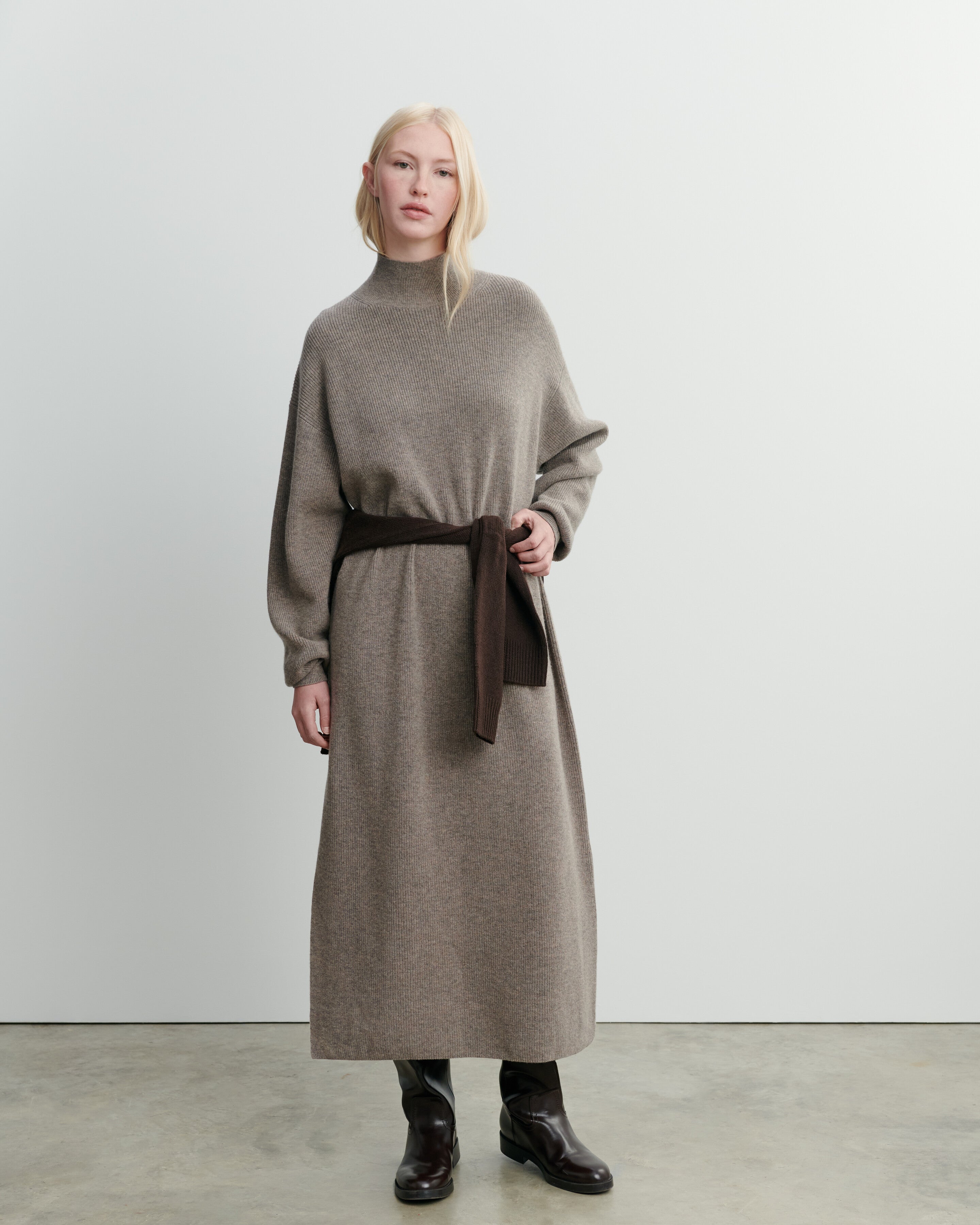 Robe col montant à côtes Millet