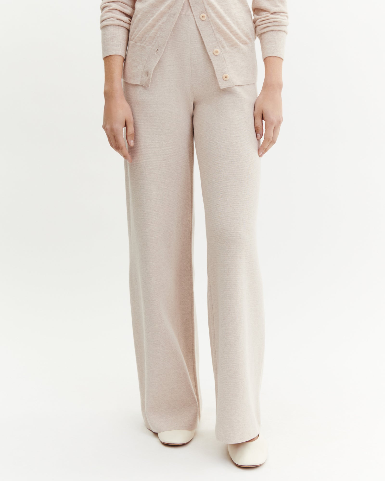 Pantalon milano-TOURTERELLE-85% pima coton 15% cachemire